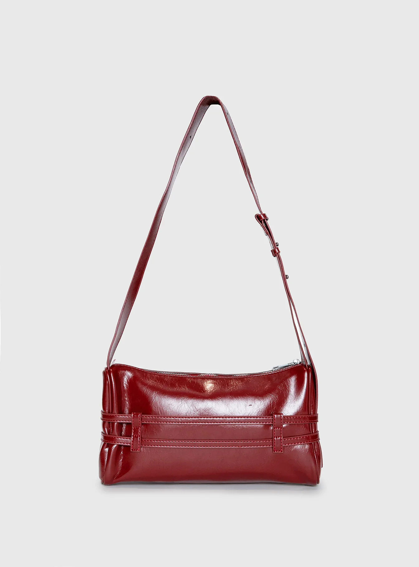 Recognize Buckle Detail Bag Red - Image 4