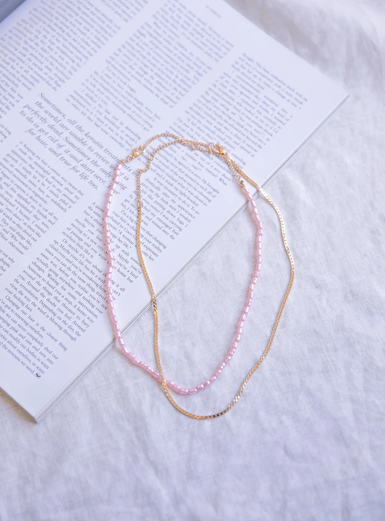 In The Zone Necklace Set Pink - Image 2