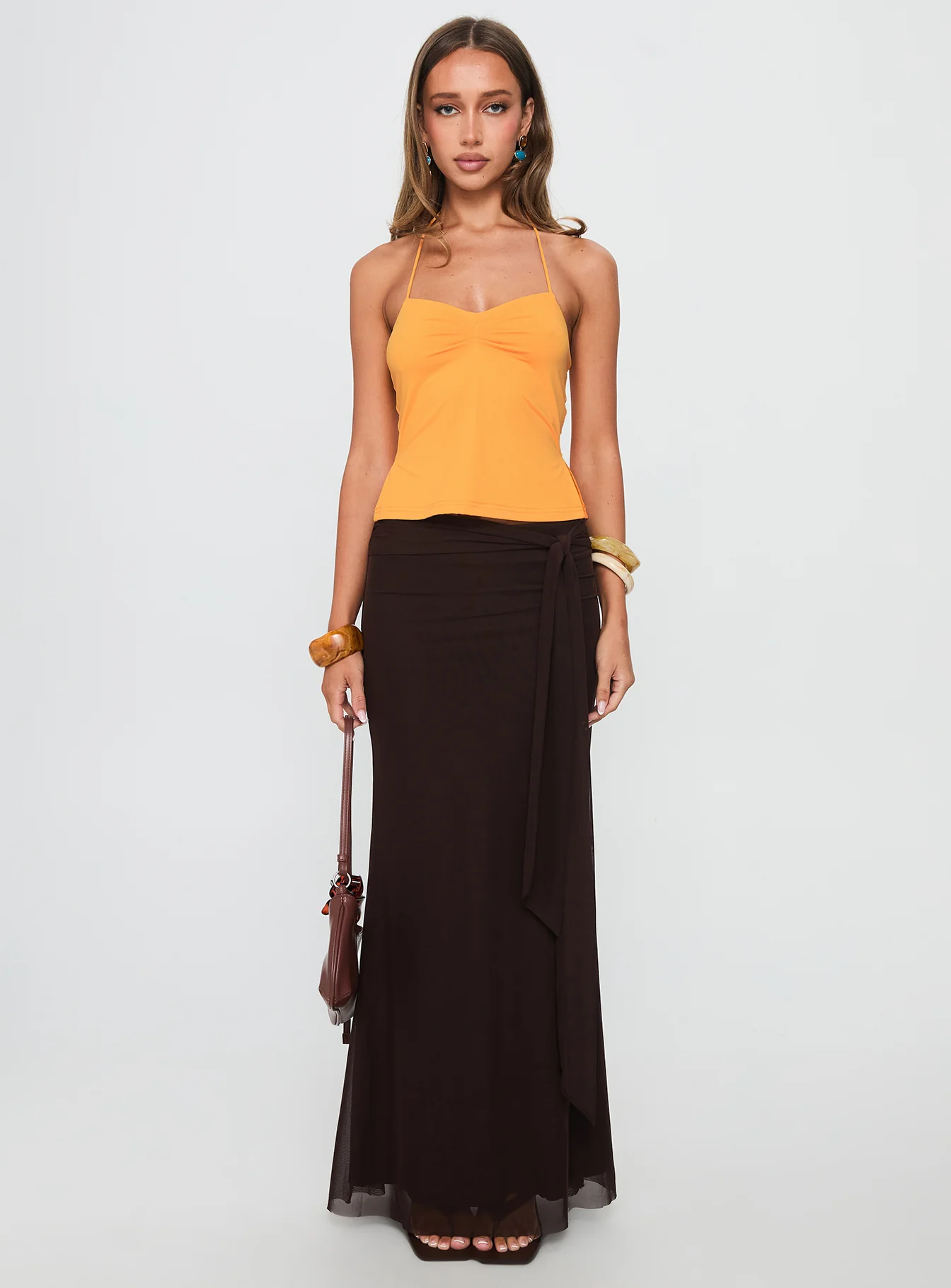 Rehna Halter Top Orange - Image 7