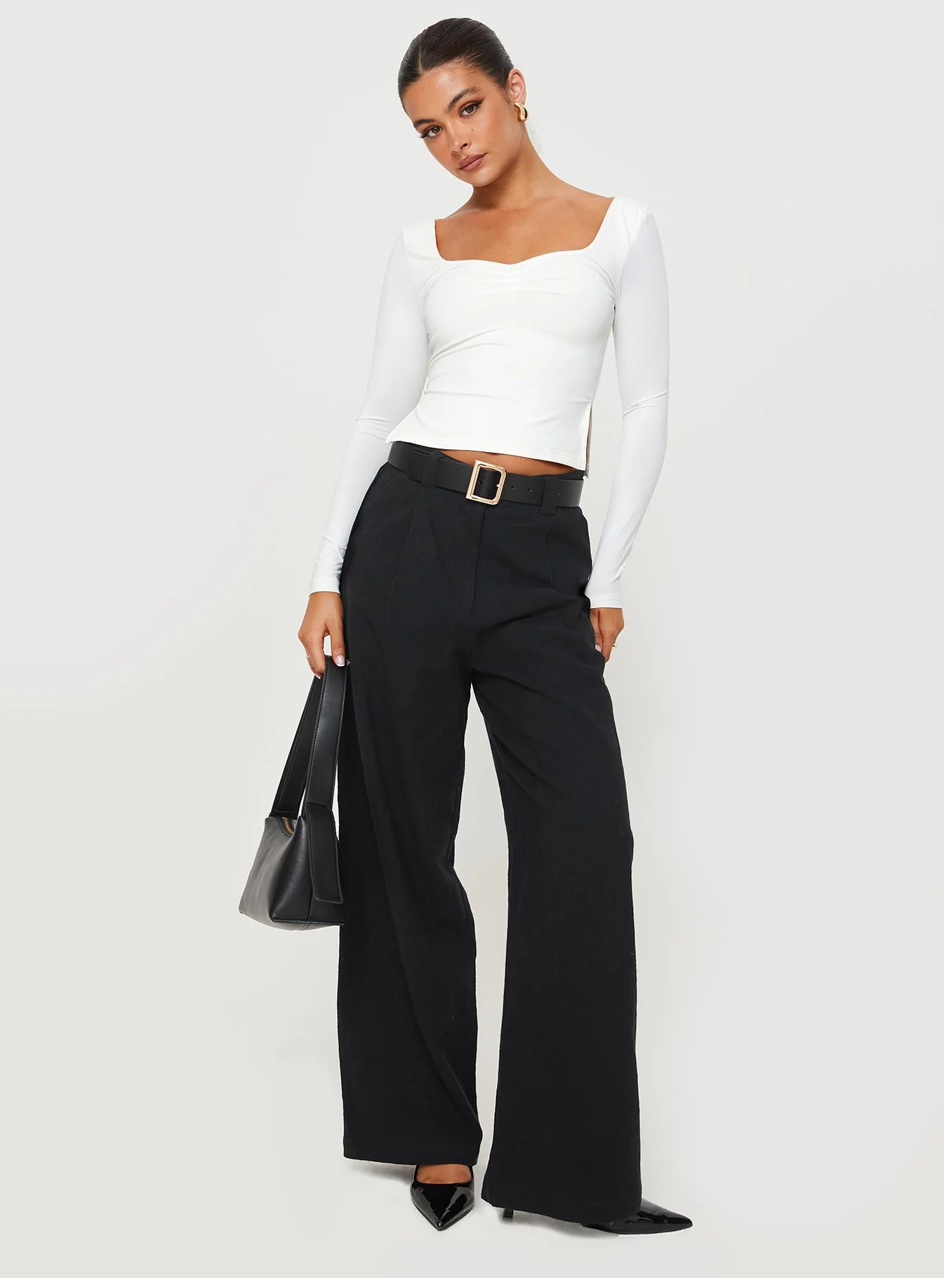 Rehna Long Sleeve Top White - Image 3