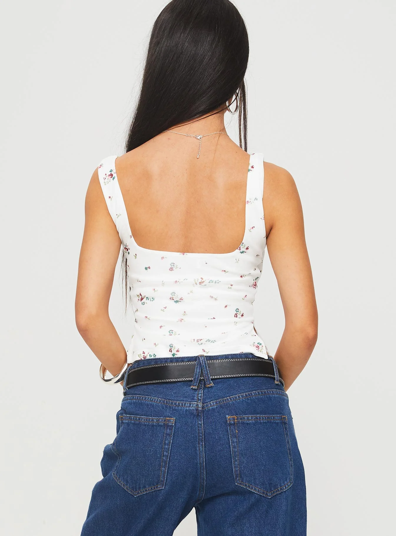 Rehna Top White Floral - Image 5