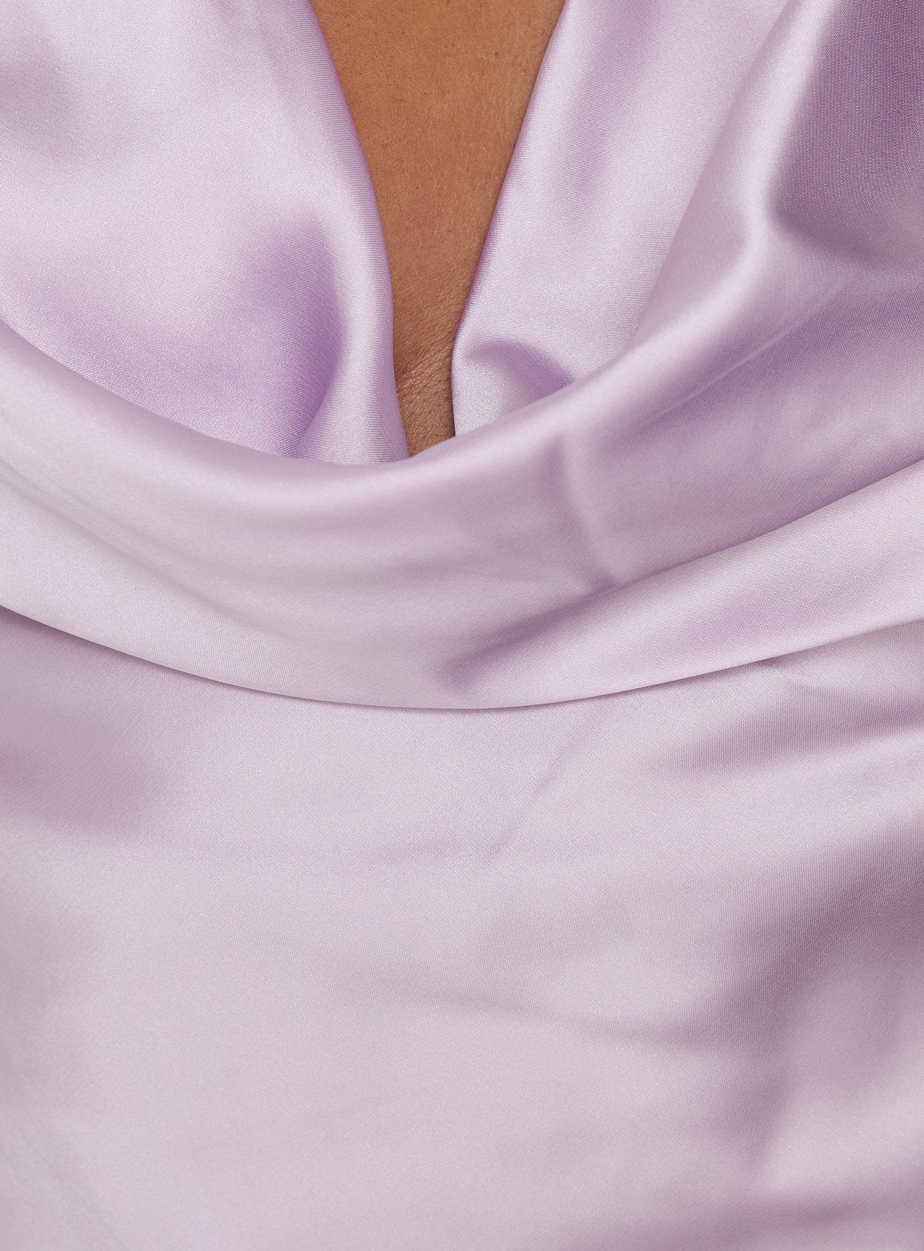 Rejuvenation Cowl Asymmetrical Backless Top Lilac - Image 6