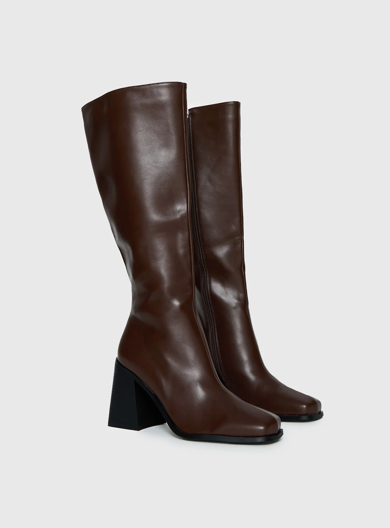 Renzo Knee High Boots Brown - Image 2