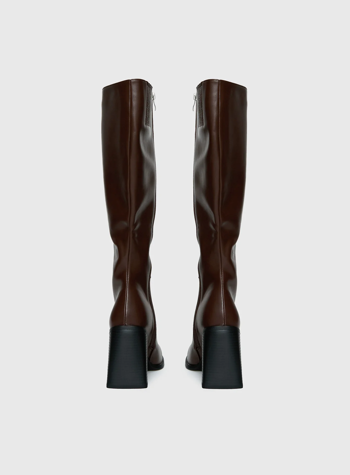Renzo Knee High Boots Brown - Image 4