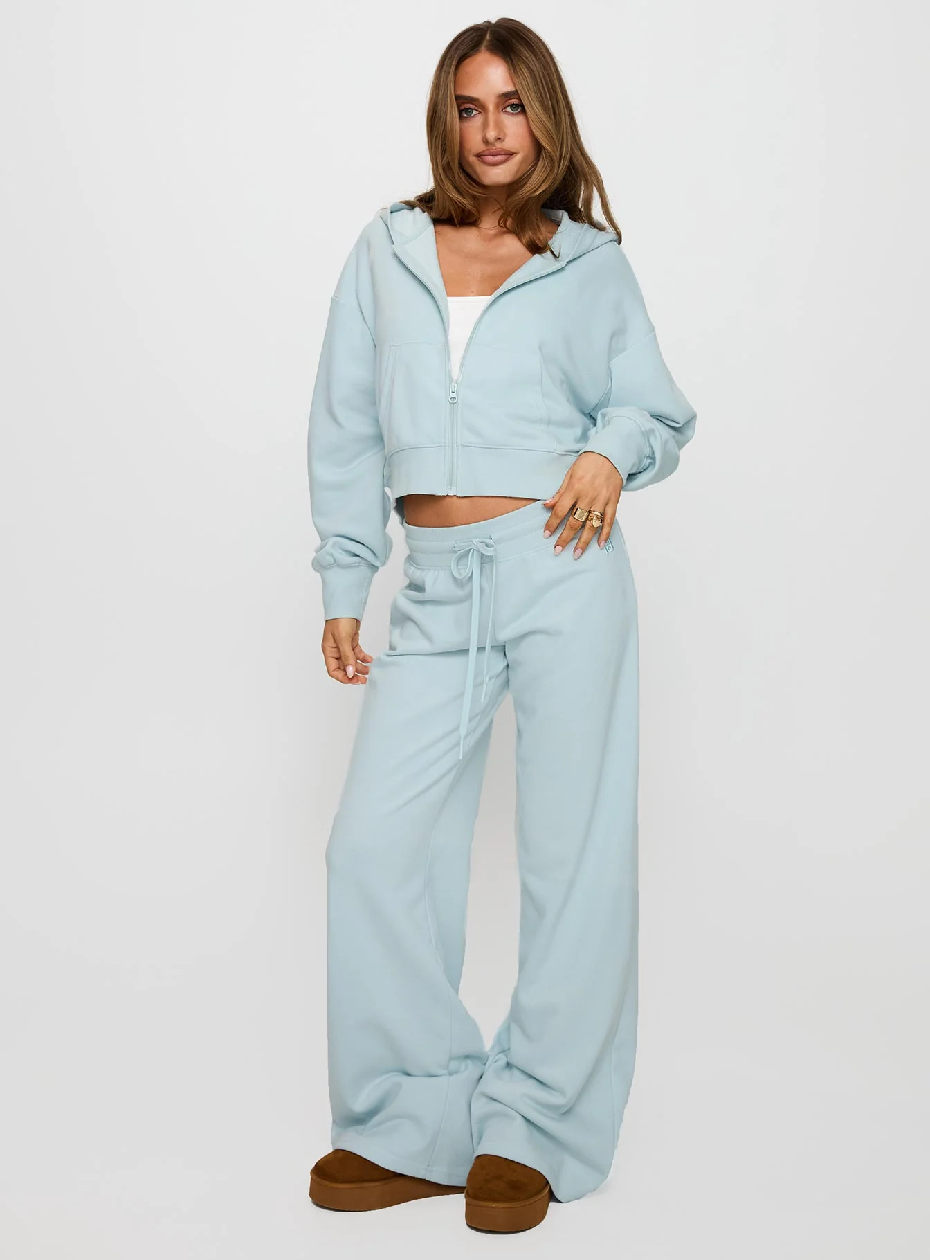 Revive Zip Through Hoodie Blue - Image 3