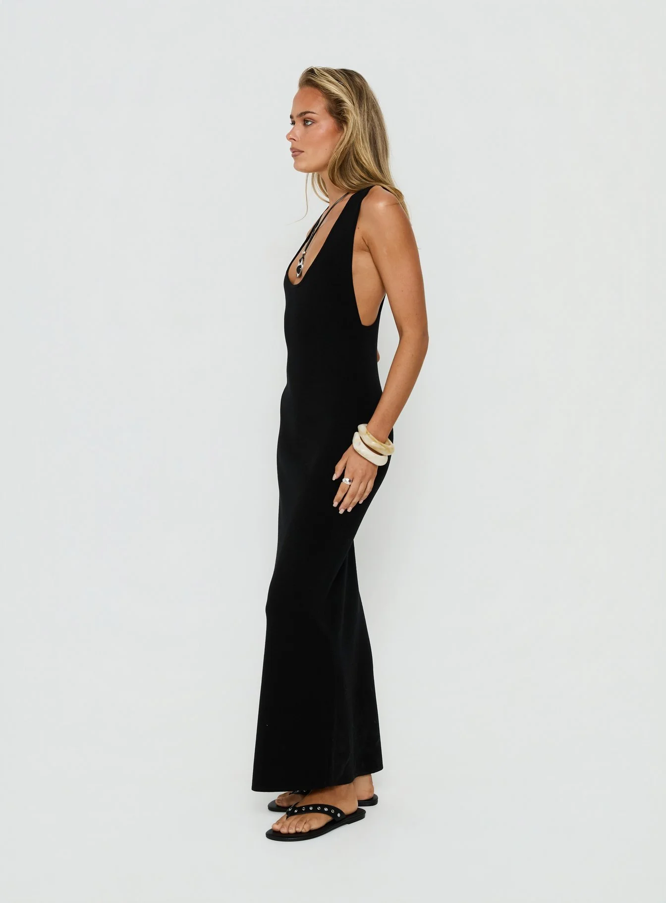 Rhen Racerback Maxi Dress Black - Image 4