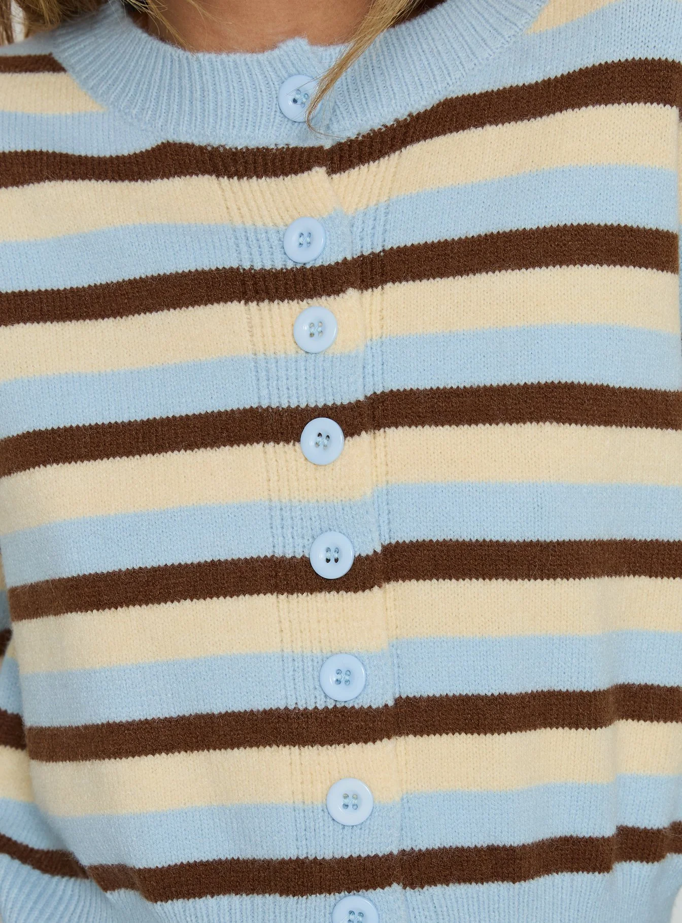 Rhitta Button Down Cardigan Multi Stripe - Image 6