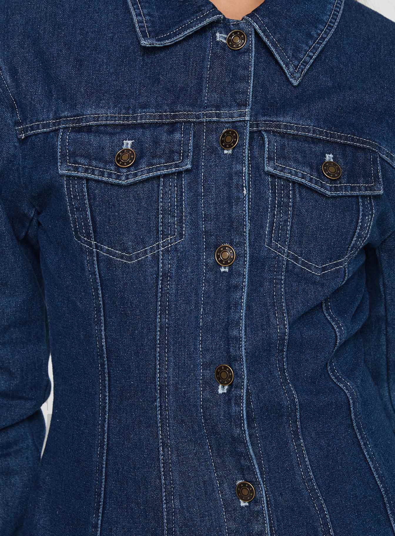 Rider Jacket Blue Denim - Image 6