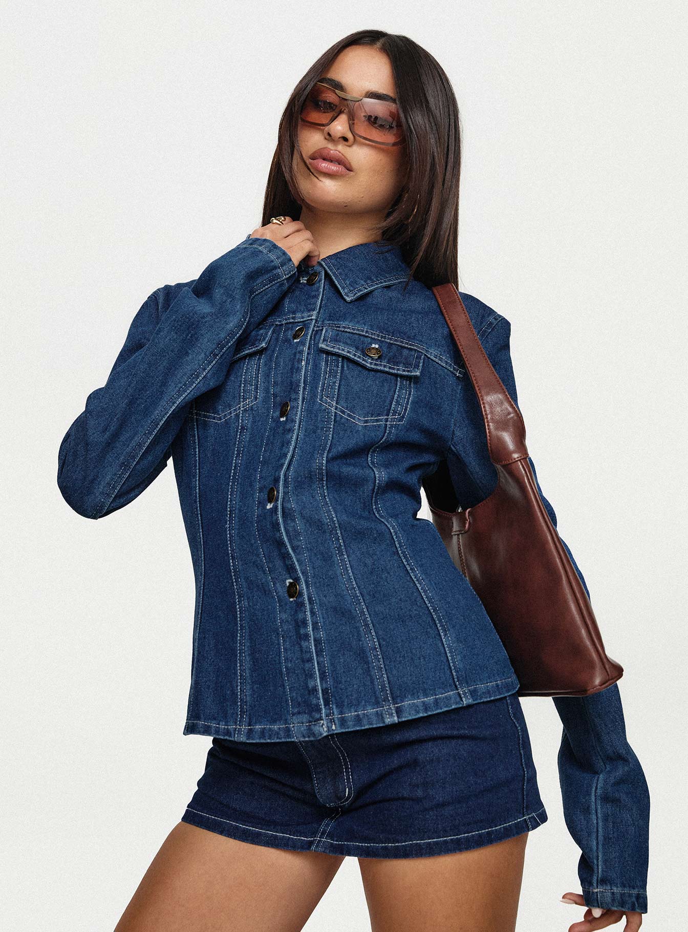 Rider Jacket Blue Denim - Image 8