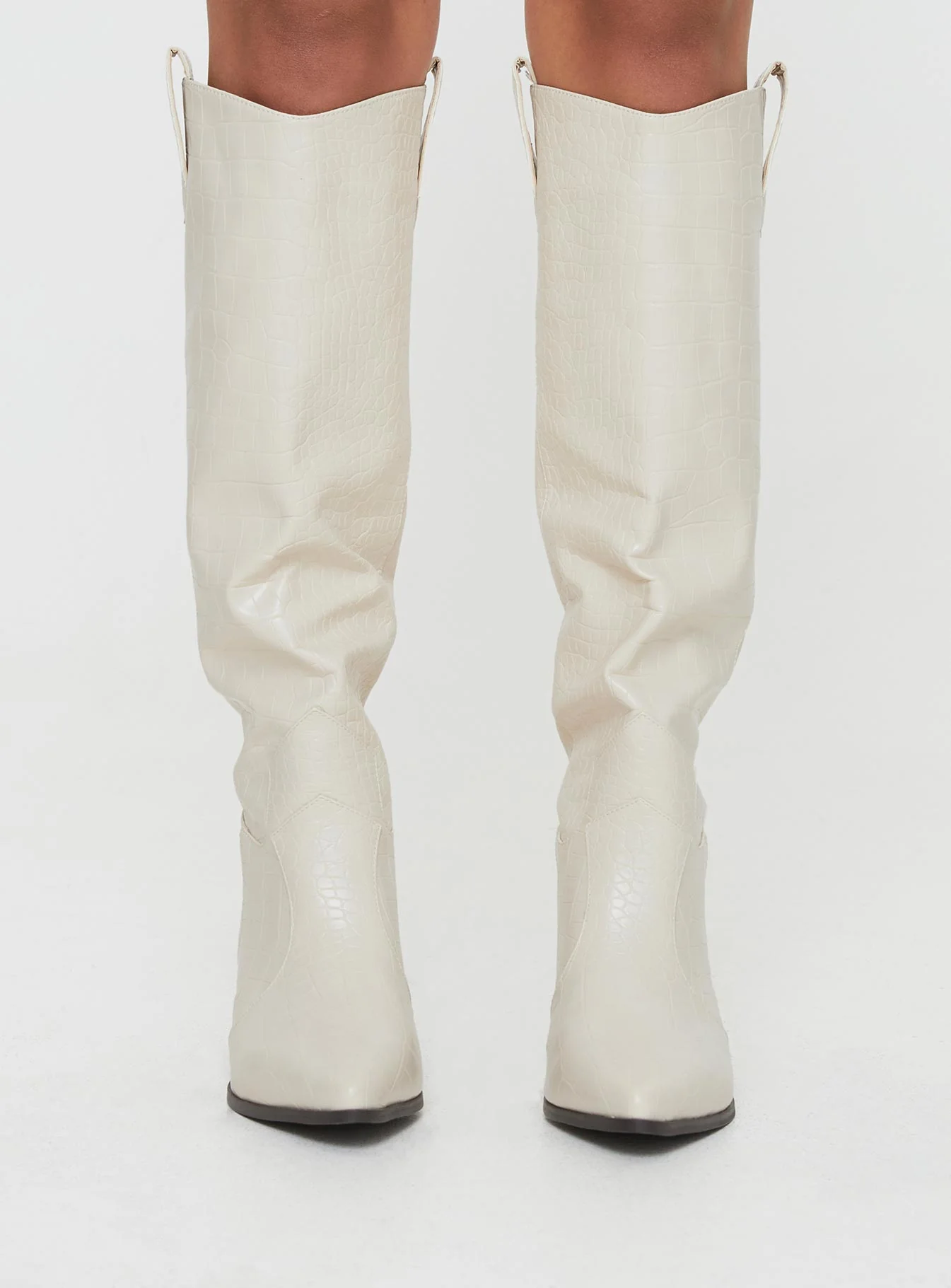 Riley Boots Ecru - Image 2