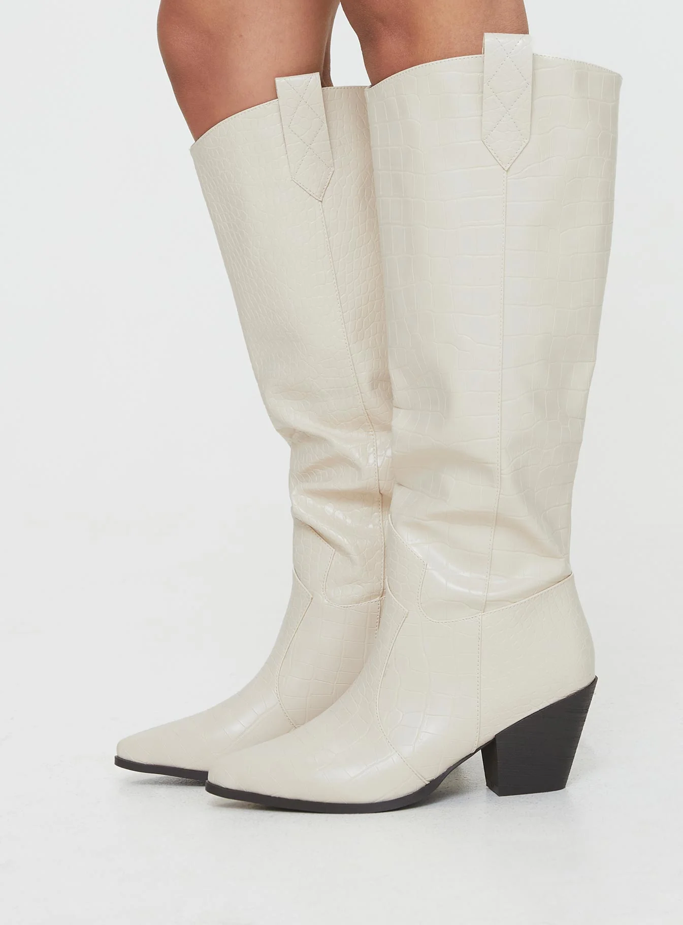 Riley Boots Ecru - Image 3