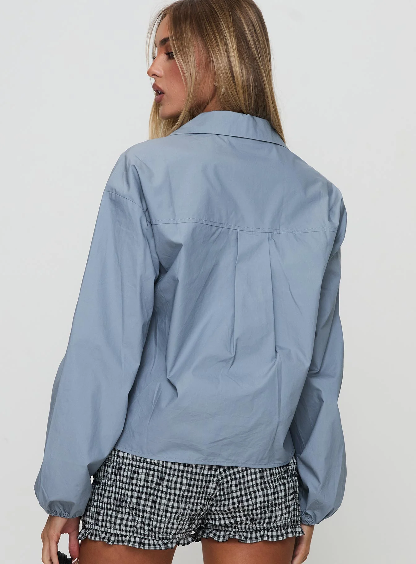 Rinon Long Sleeve Top Steel - Image 5