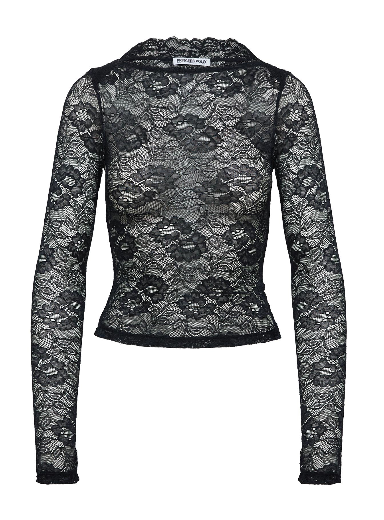 Risque Long Sleeve Top Black - Image 5