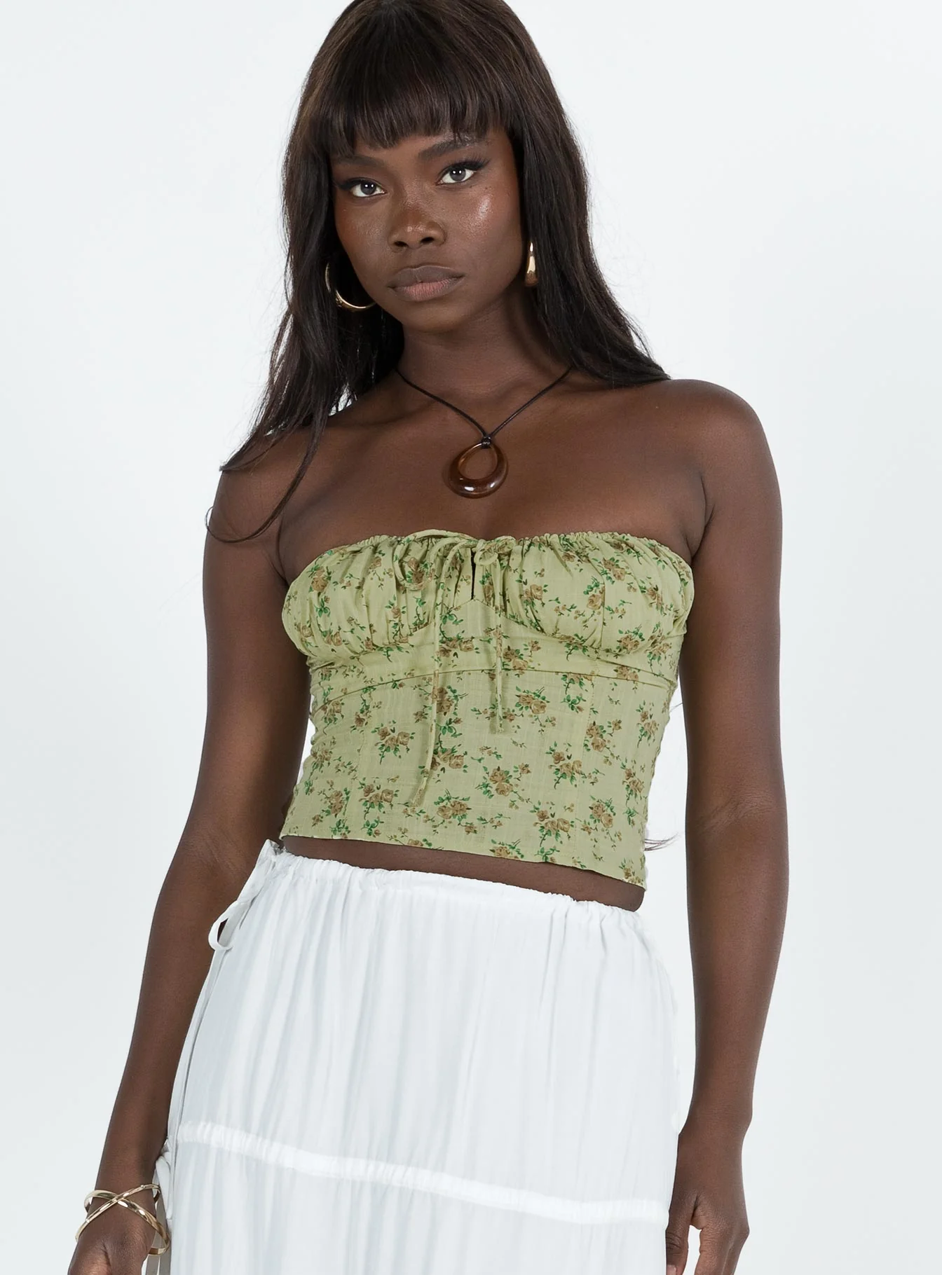 Rizzi Top Green Floral - Image 2