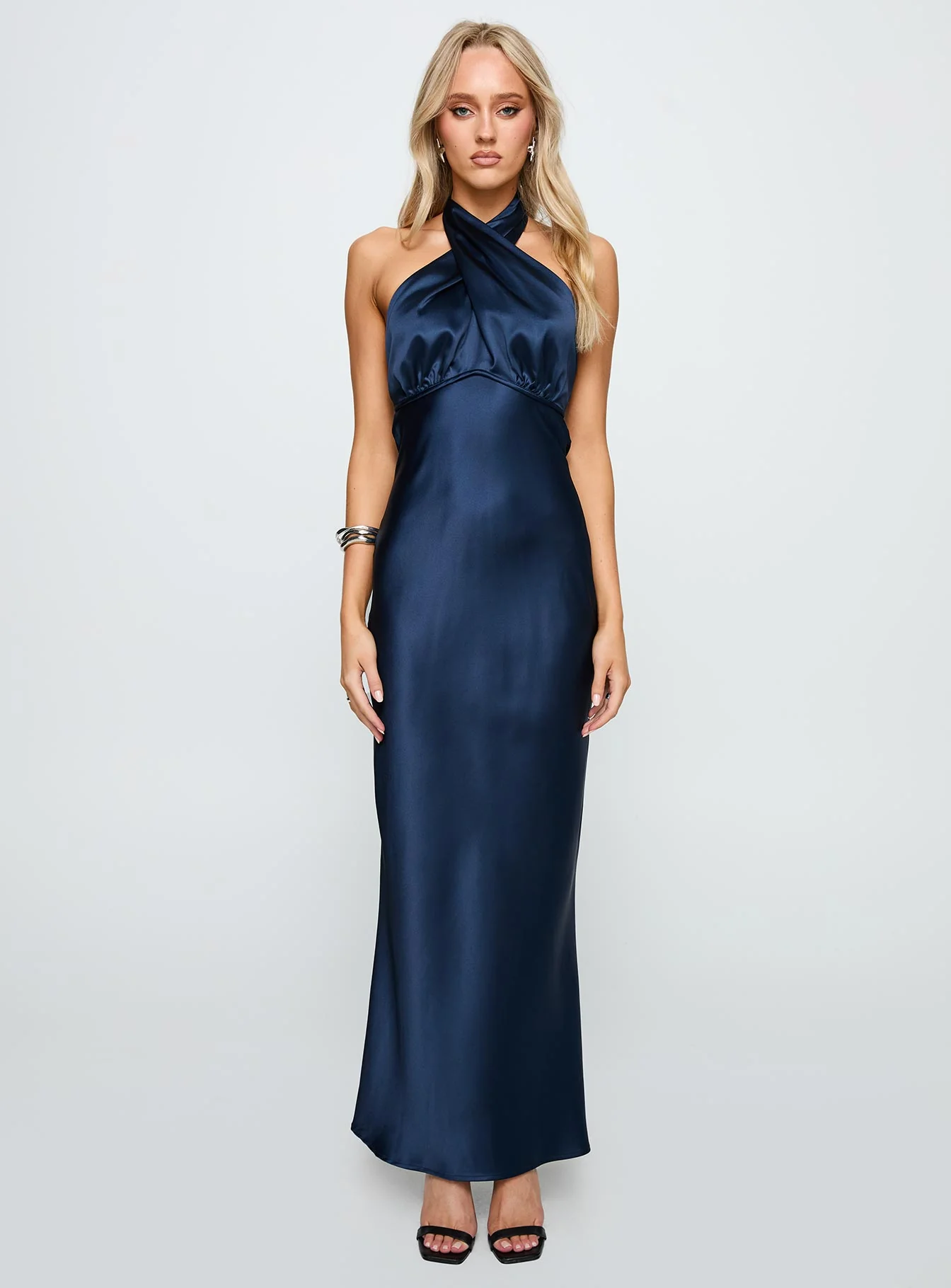 Rosaminta Halter Maxi Dress Cobalt Blue - Image 7