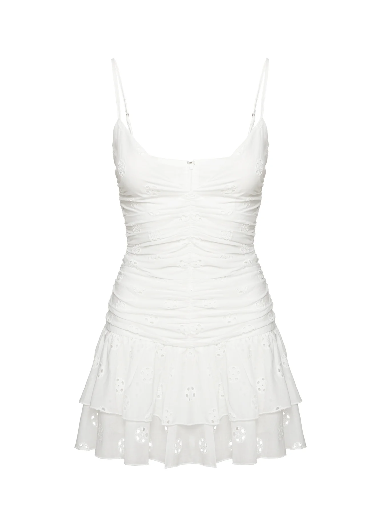 Rothea Mini Dress White Brodierie - Image 11