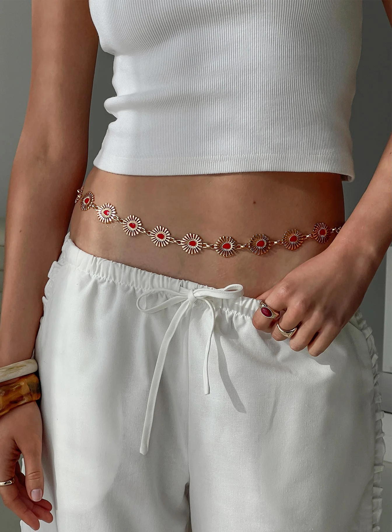 Royal Gleam Belt Gold / Red - Image 4