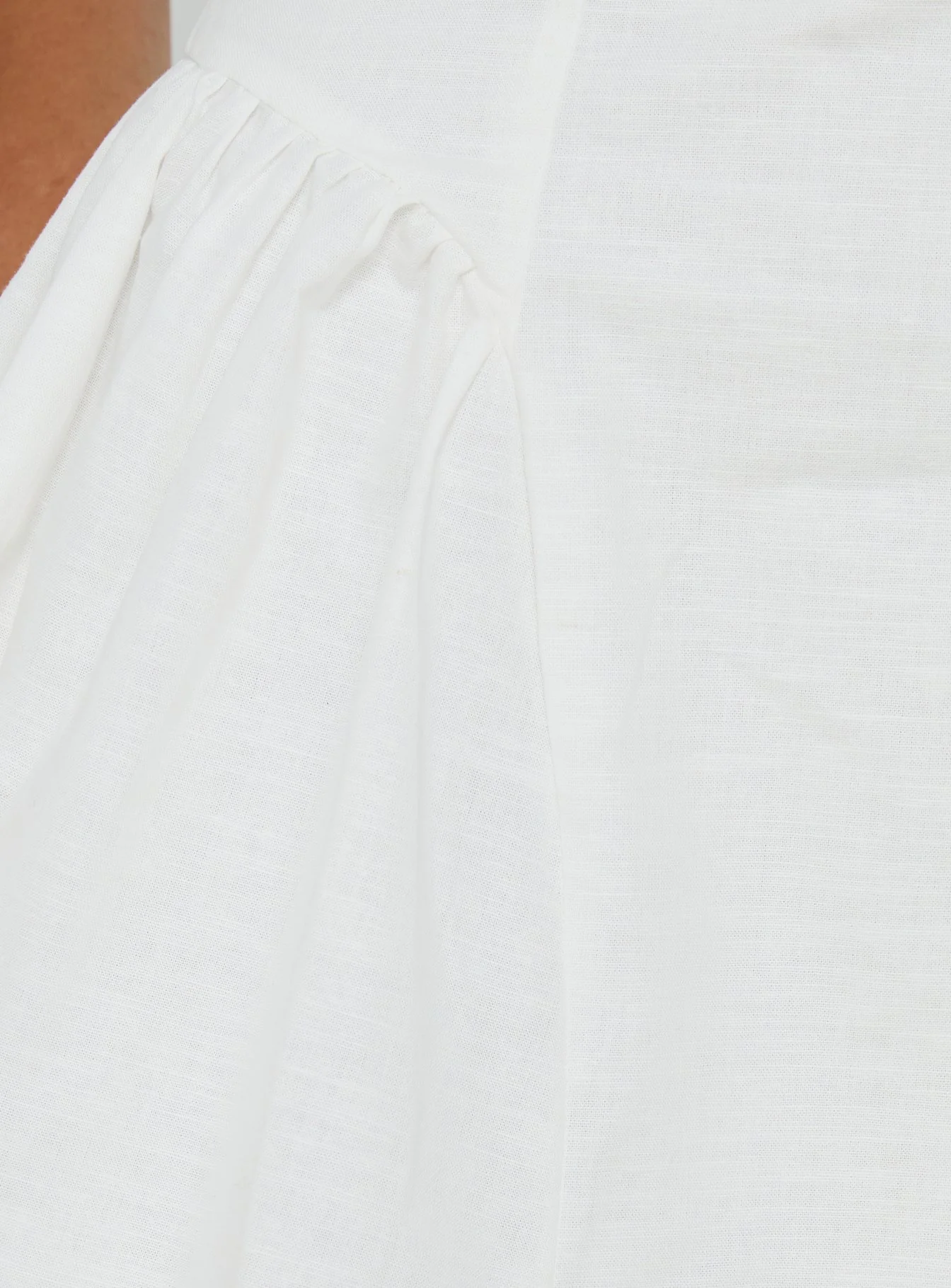 Rozalea Ruched Mini Dress White - Image 7