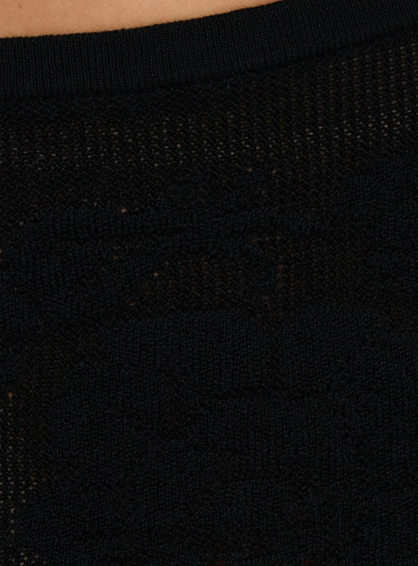 Roziana Crochet Mini Skirt Black - Image 6