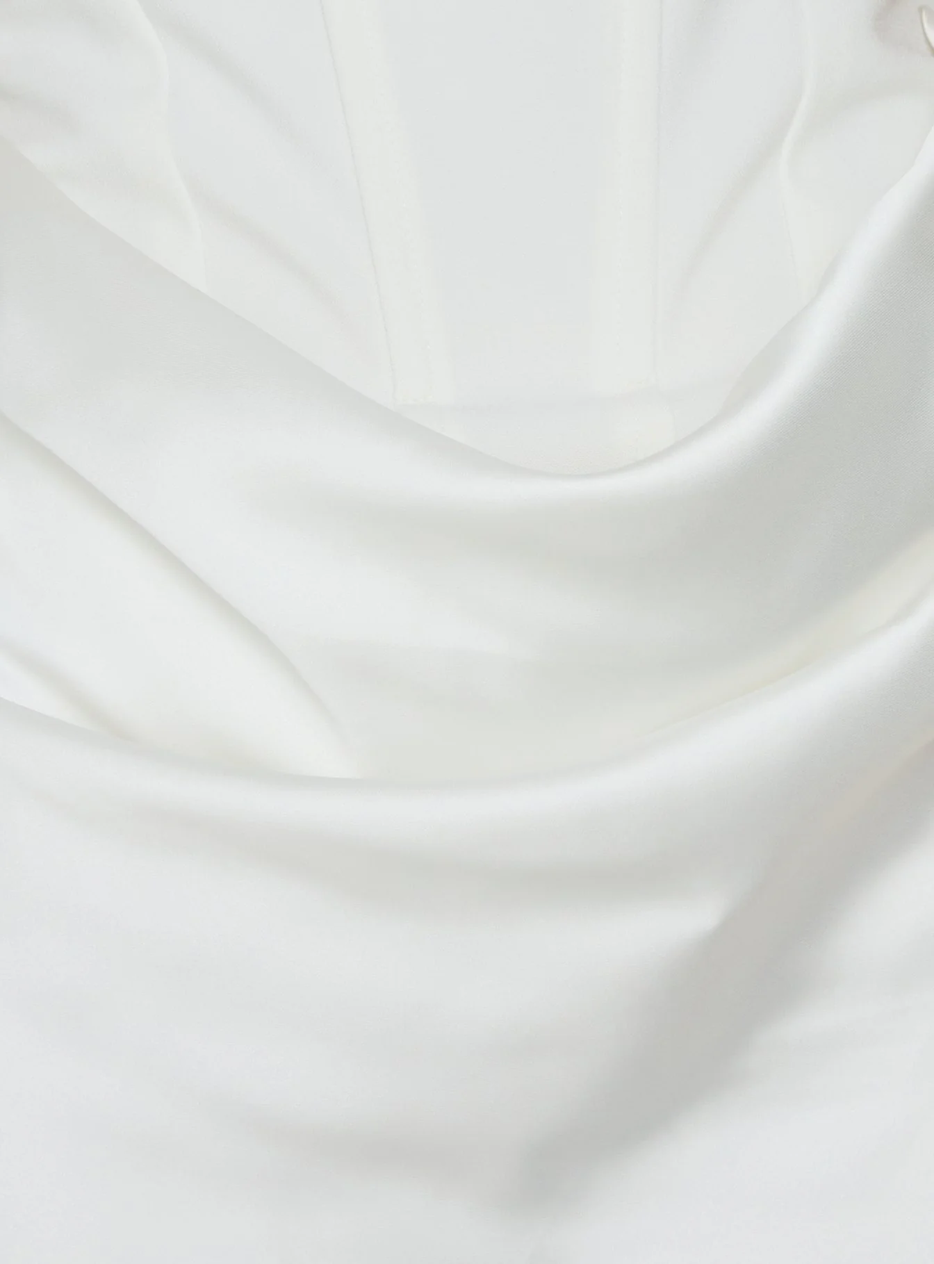 Ryana Corset Drape Maxi Dress White - Image 7