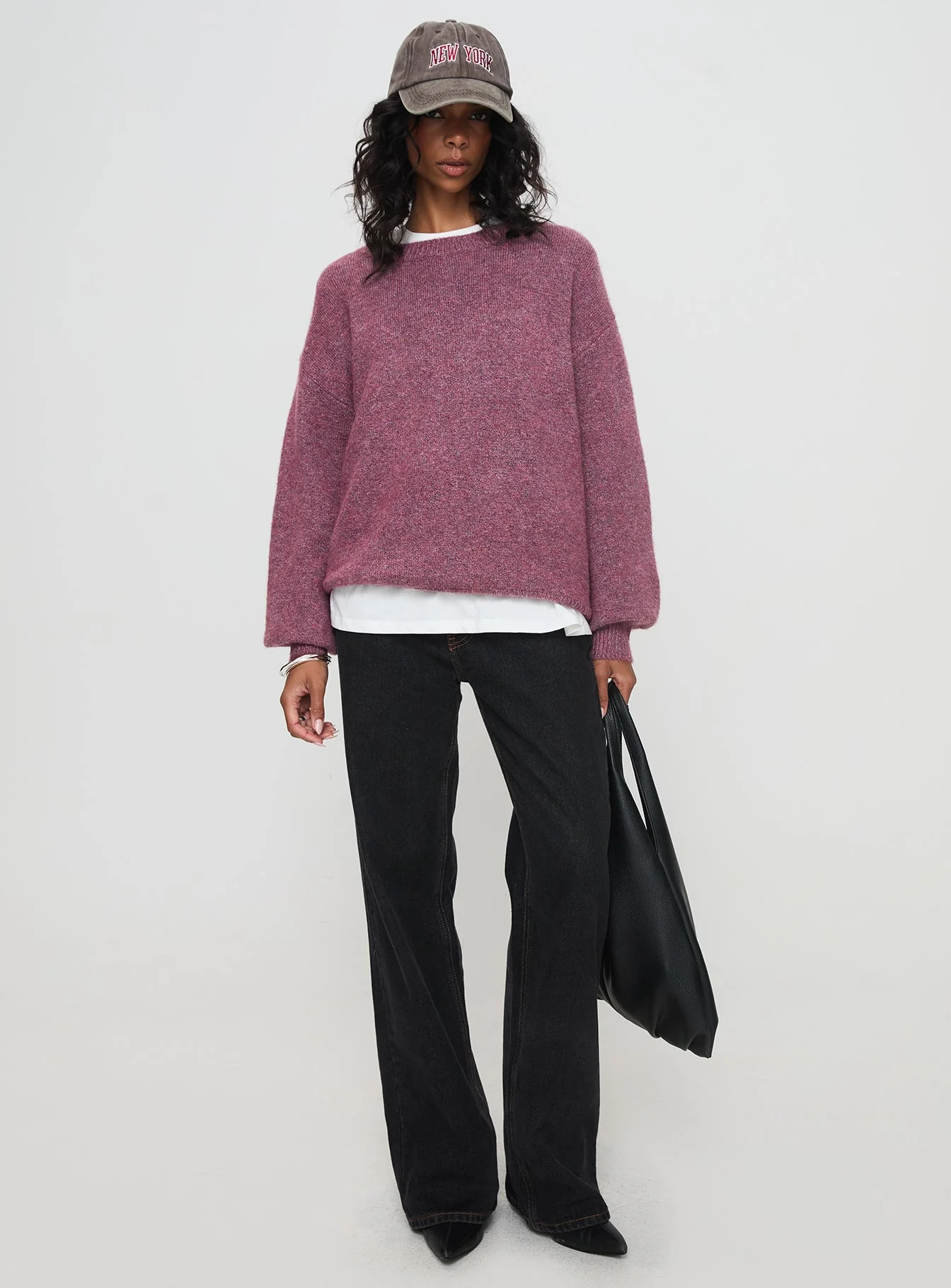 Ryanna Sweater Burgundy - Image 3