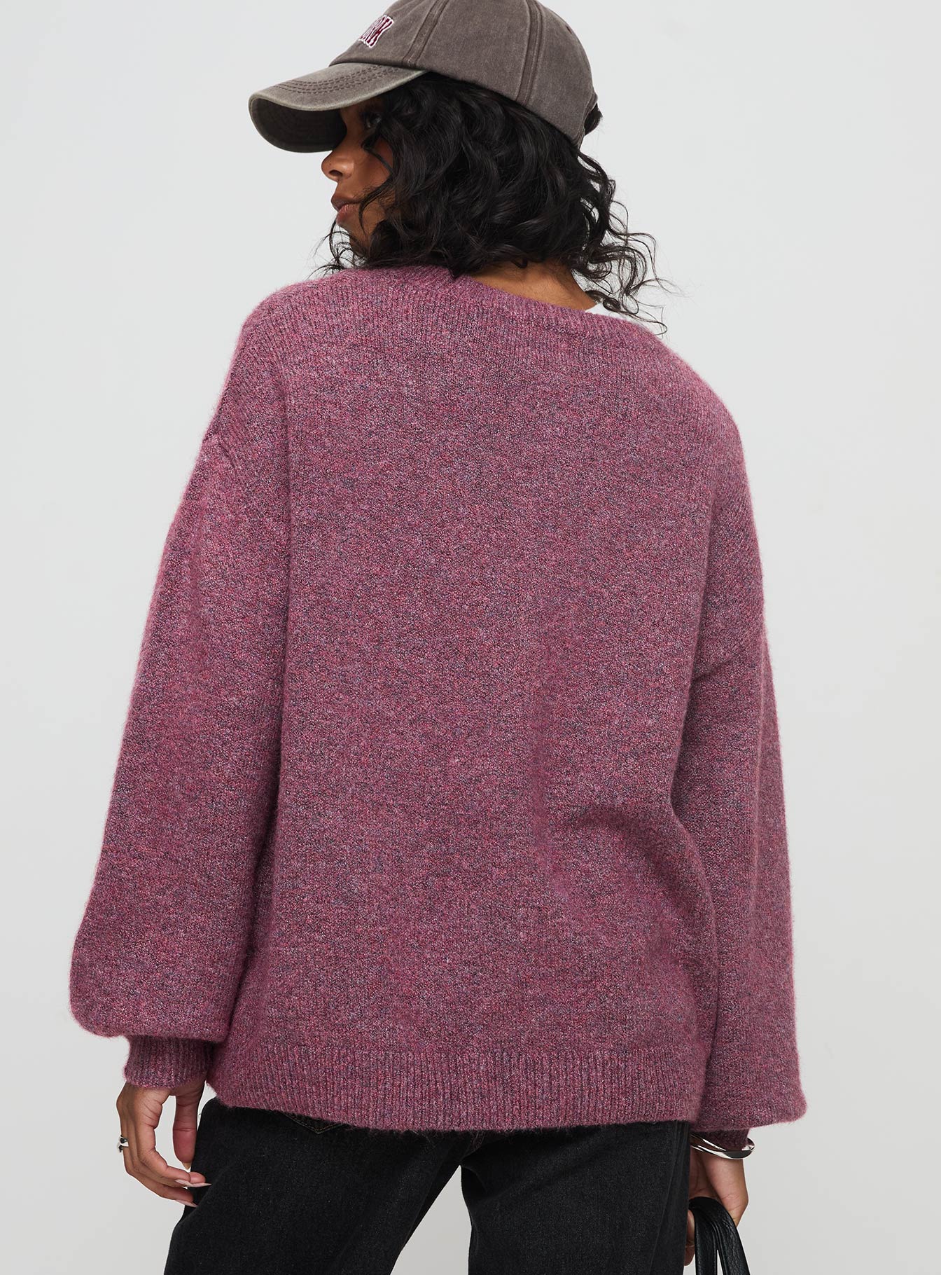 Ryanna Sweater Burgundy - Image 5