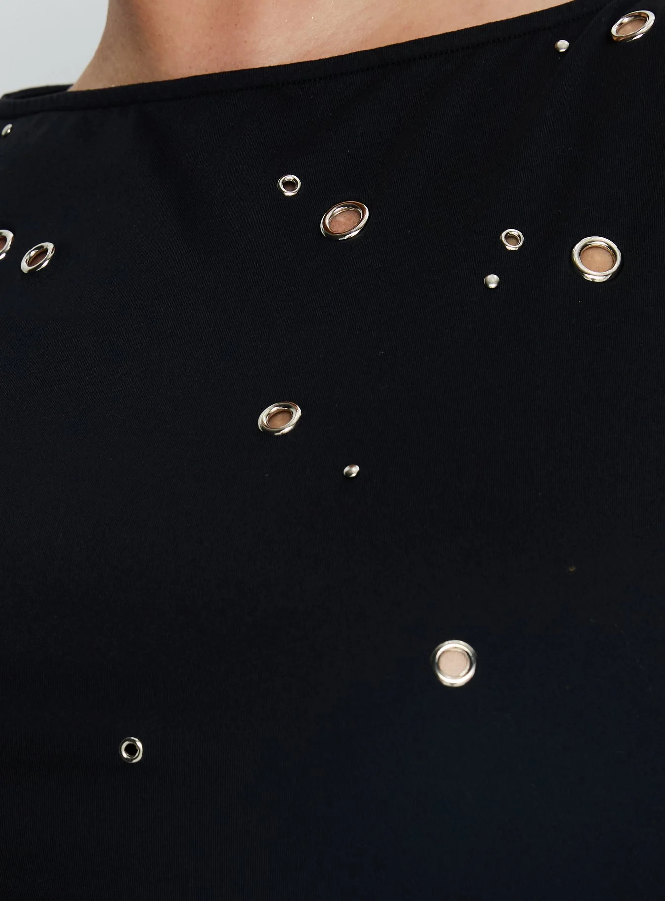 Ryka Long Sleeve Eyelet Top Black Curve - Image 6