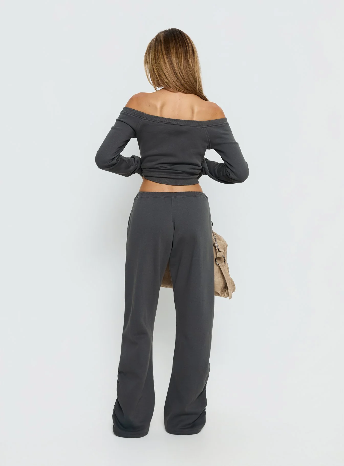 Rylan Low Rise Joggers Grey - Image 4