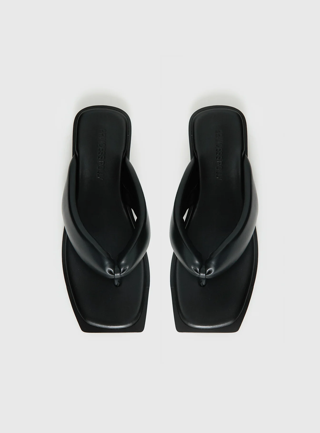 Rylin Puff Thong Sandals Black - Image 5