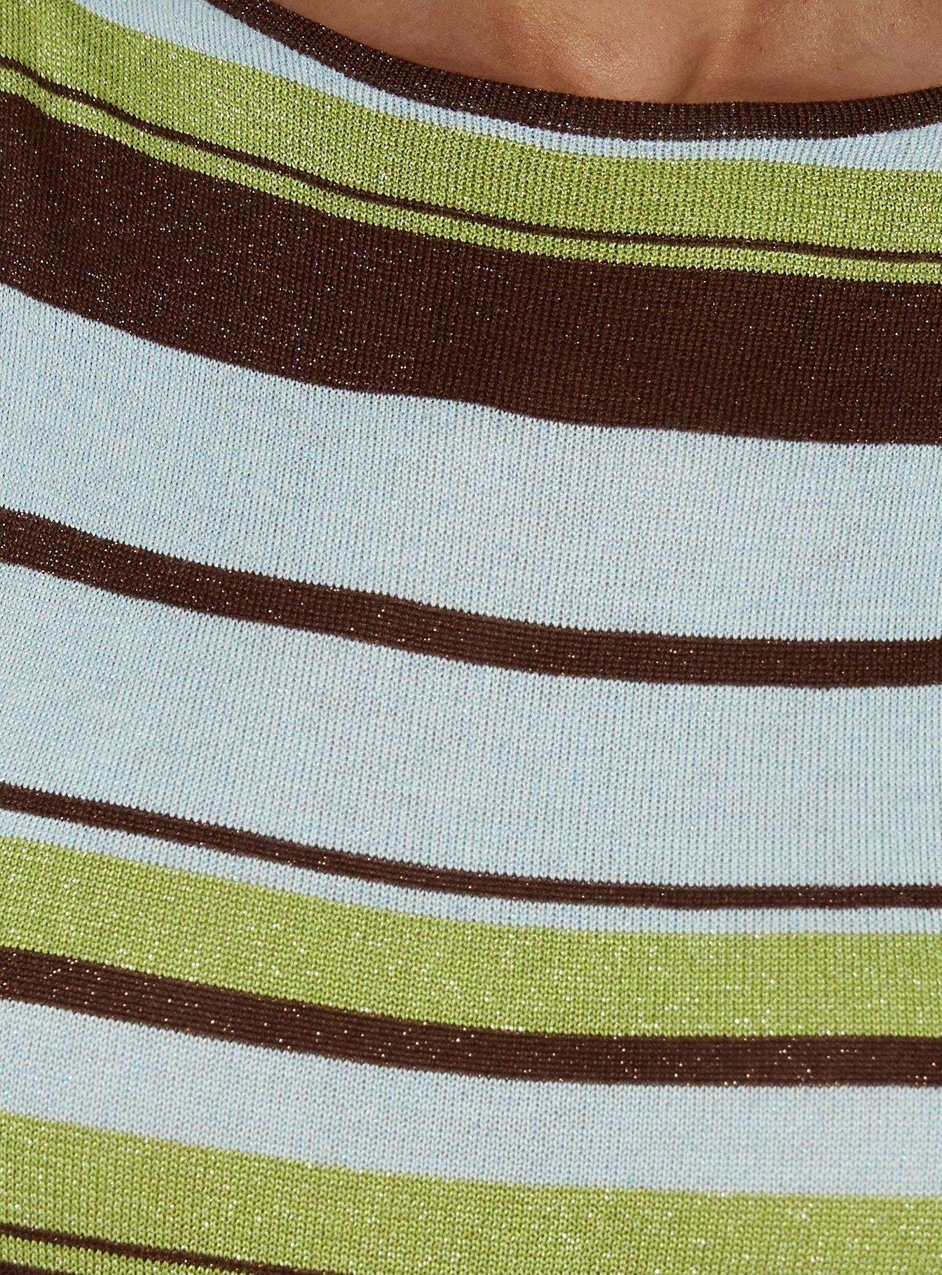 Saedee Knit Low Back Maxi Dress Multi Stripe - Image 5