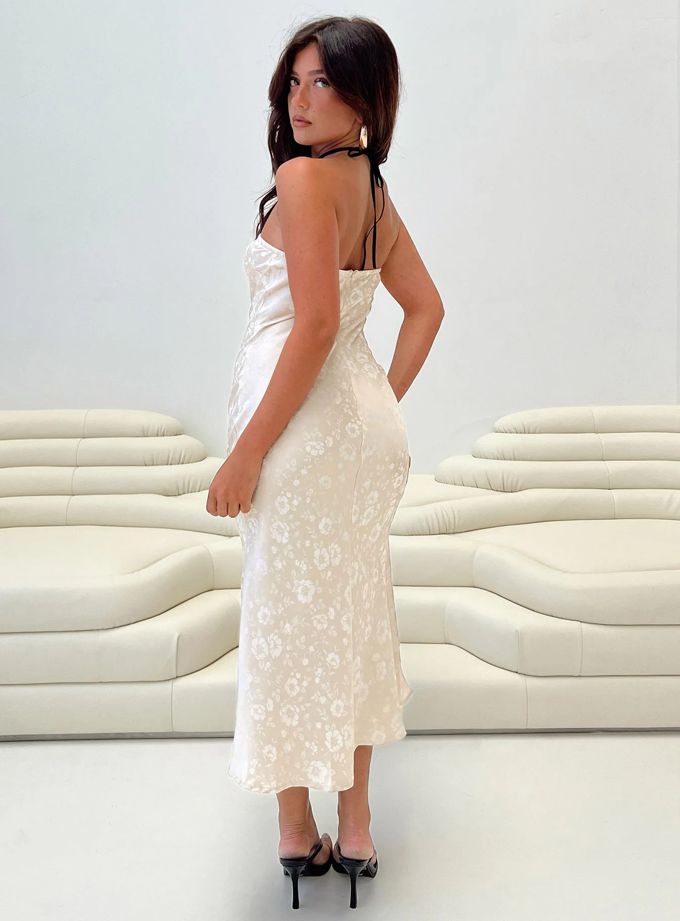 Salvin Strapless Maxi Dress Petite Champagne - Image 4