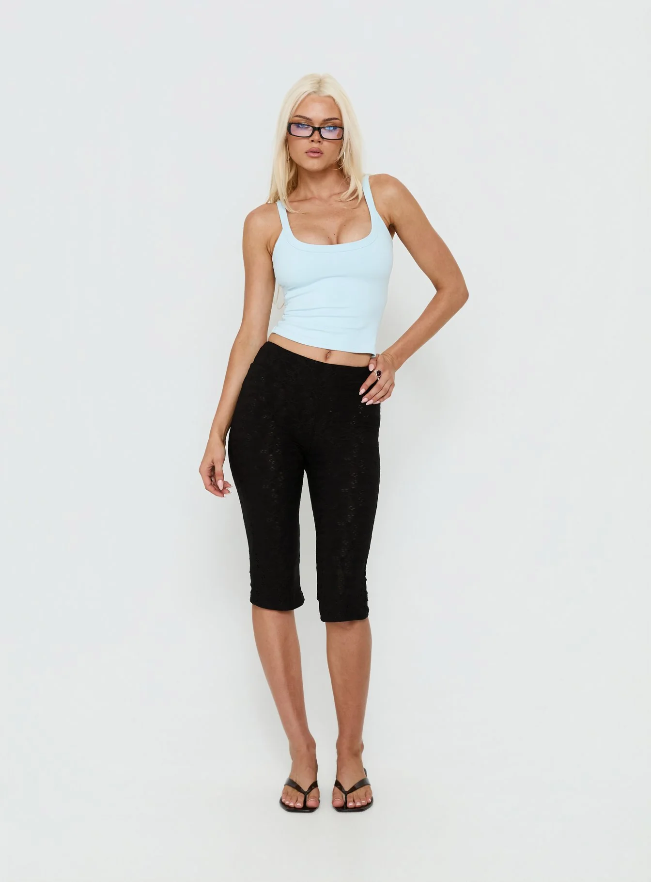 Samaira Capri Pant Black Anglaise - Image 3