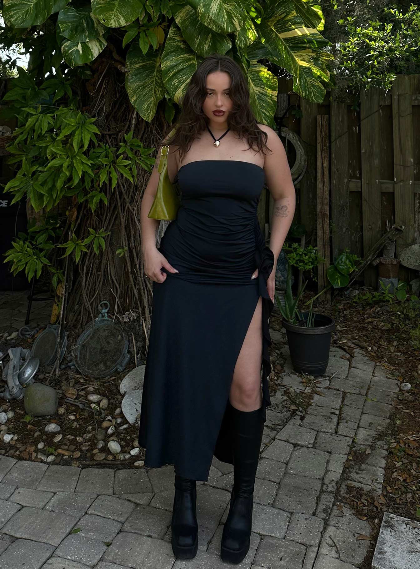 Samirah Maxi Dress Black - Image 9