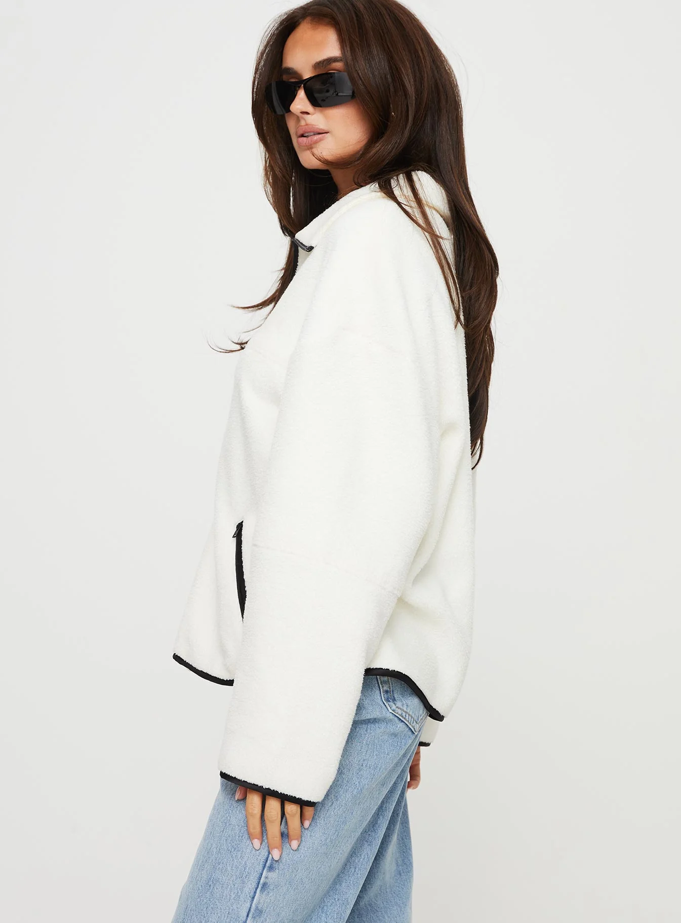 Samuel Polar Fleece Sweater Cream - Image 6