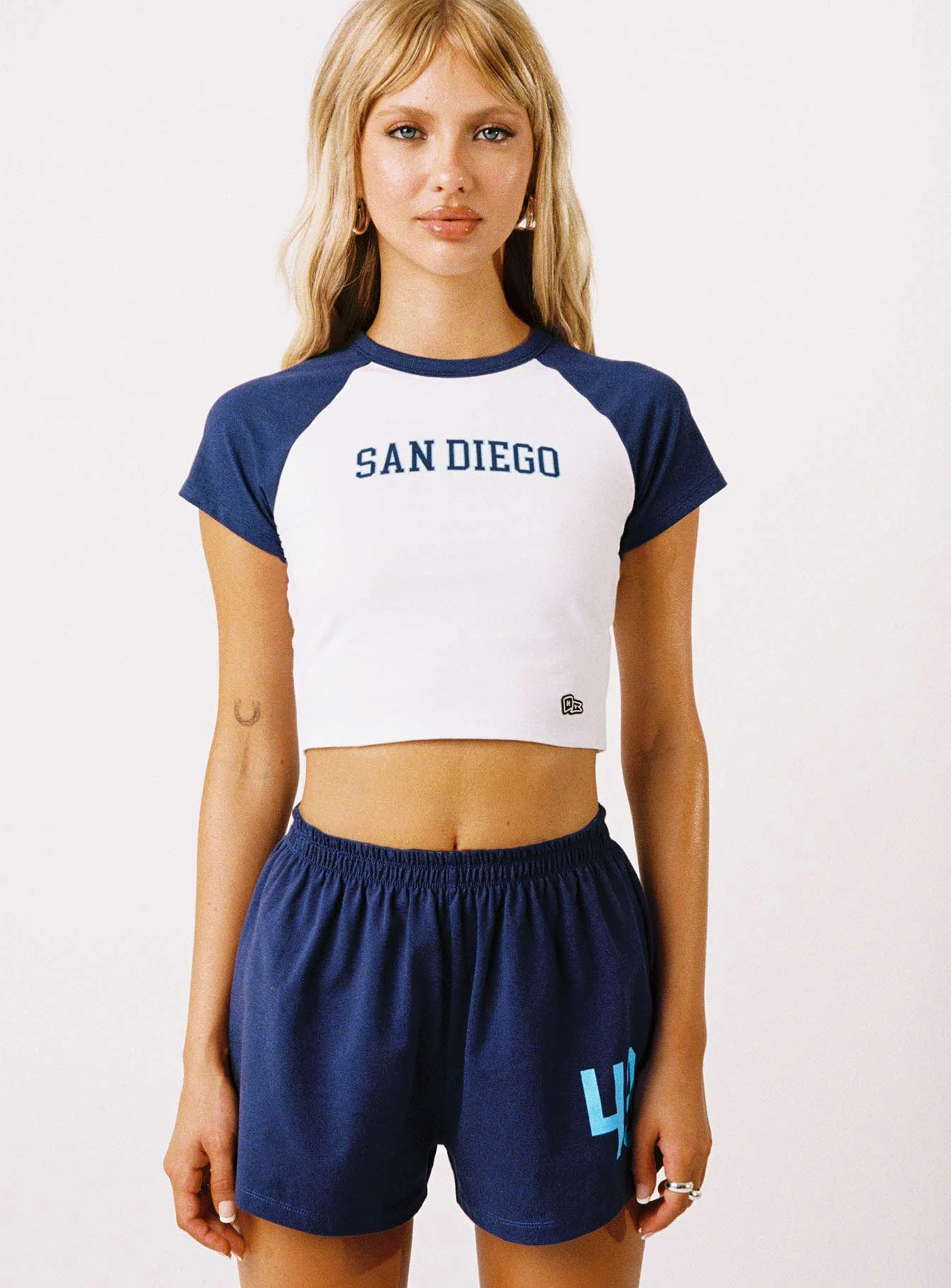 USD Homerun Tee Navy / White - Image 2