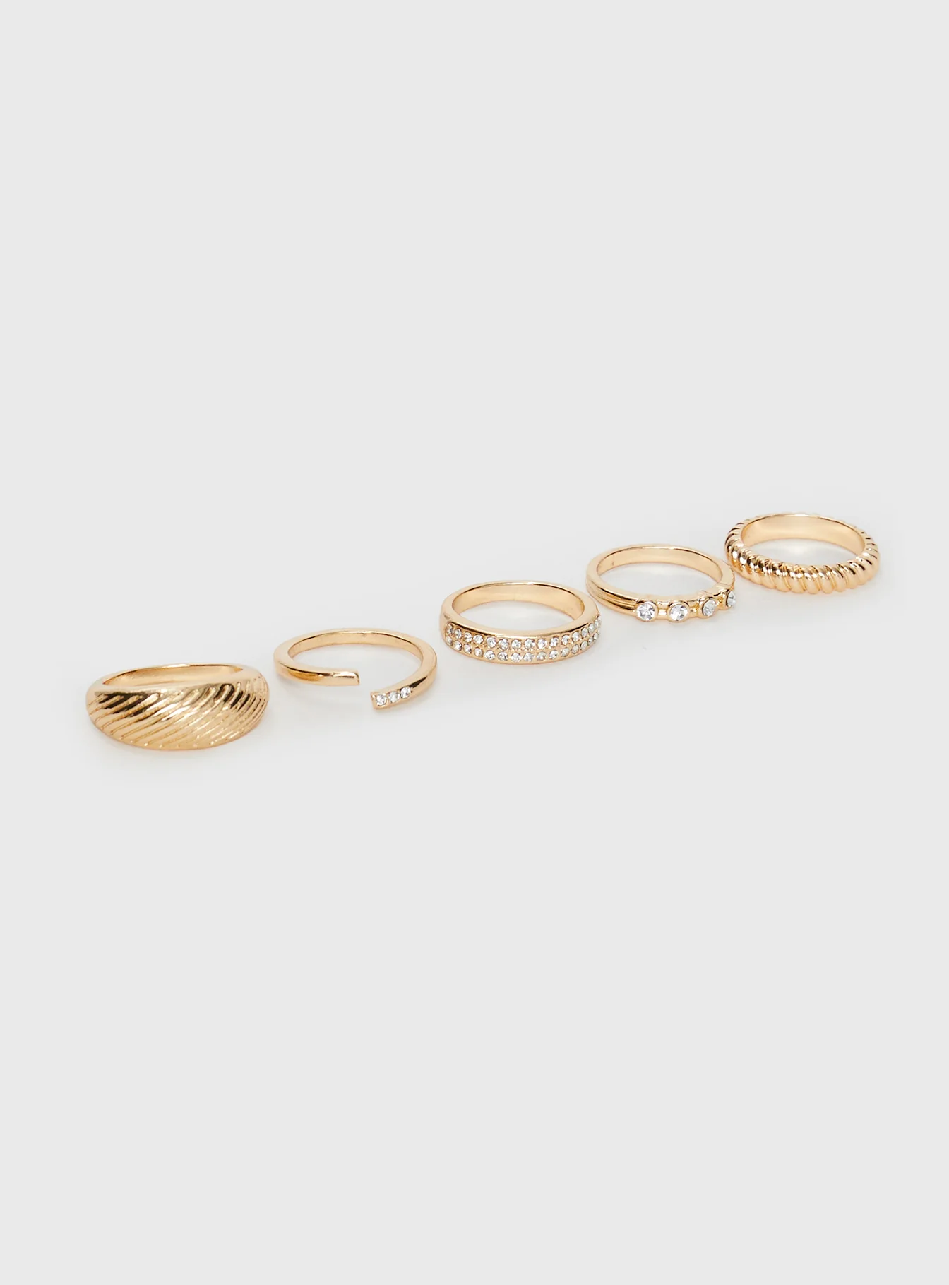 Satine Ring Pack Gold - Image 2
