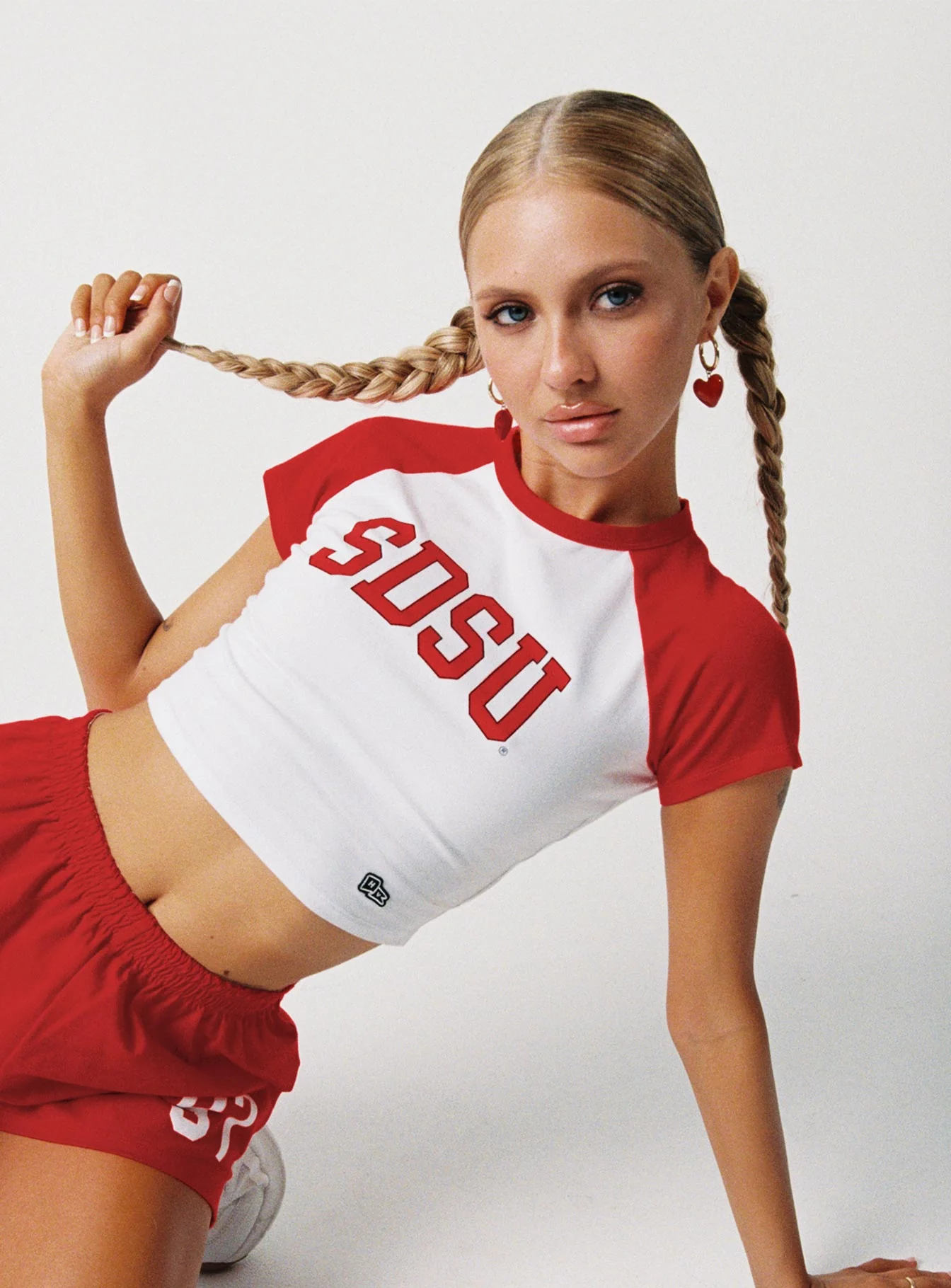 SDSU Homerun Tee White / Red - Image 3