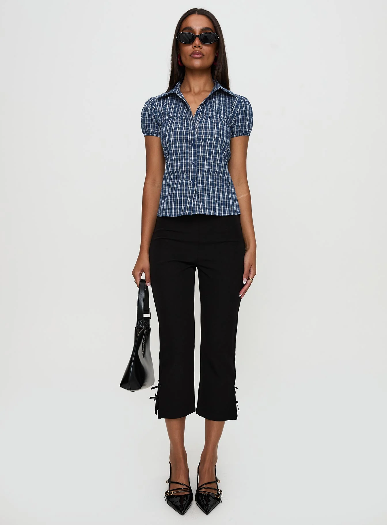 Separate Scenes Button Up Top Blue Check - Image 7