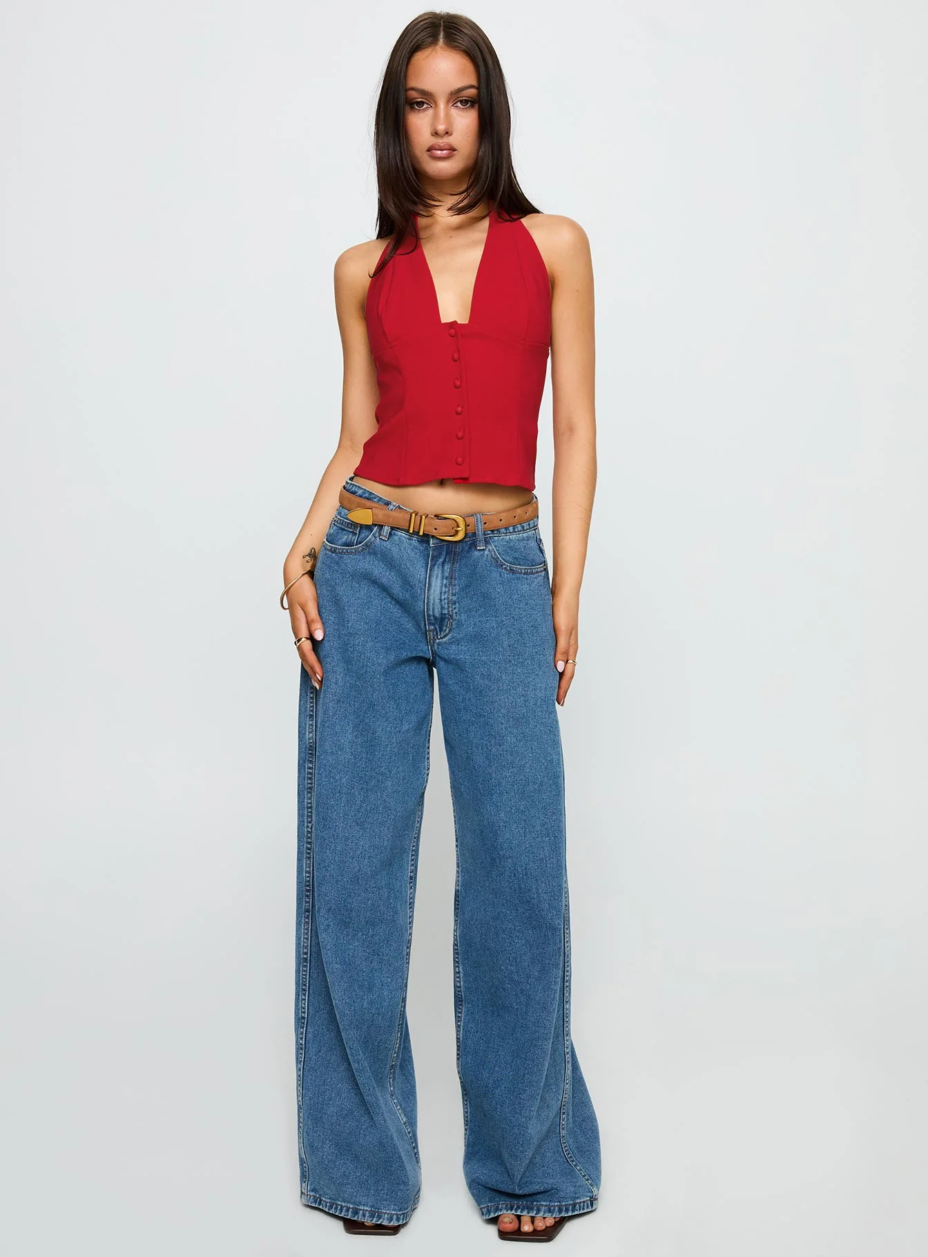 Serefina Halter Top Red - Image 3