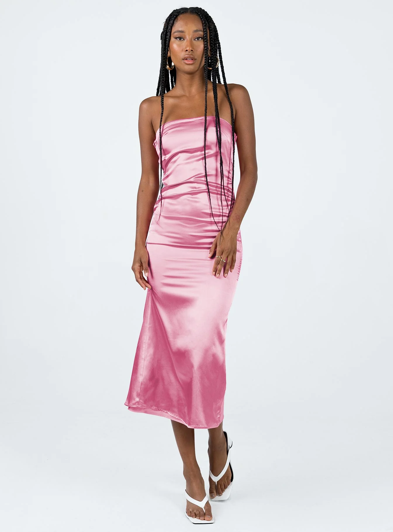 Shaya Strapless Maxi Dress Pink - Image 2