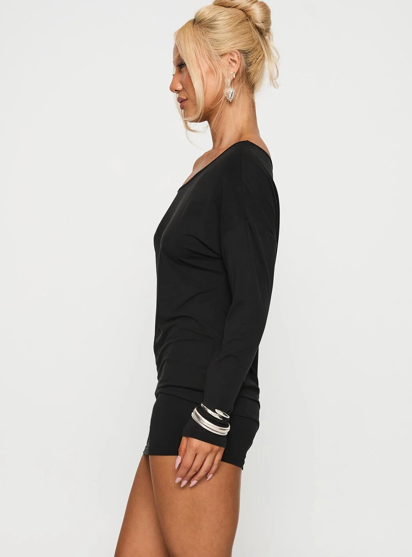Shelisa Mini Dress Black - Image 4