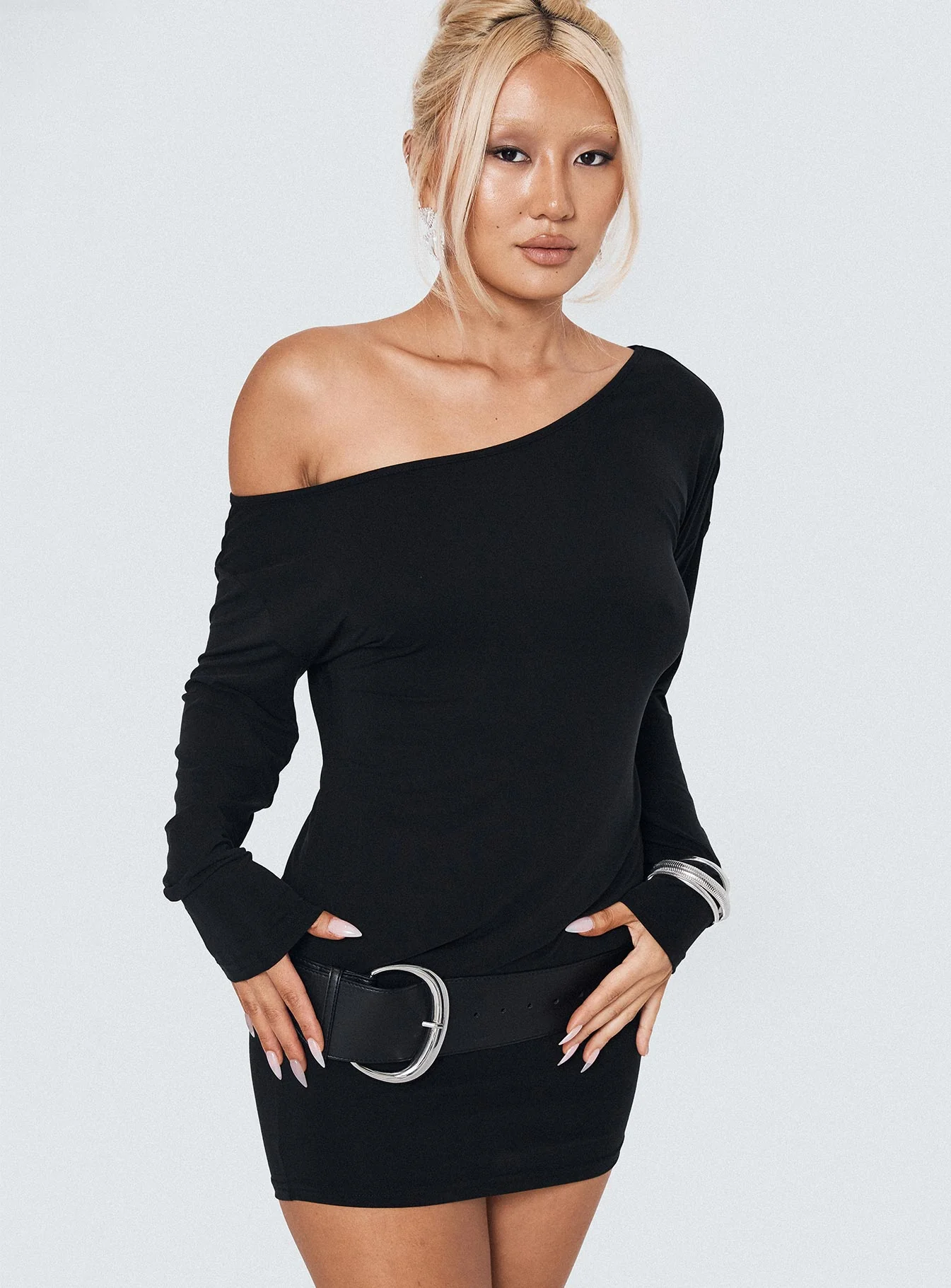 Shelisa Mini Dress Black - Image 8