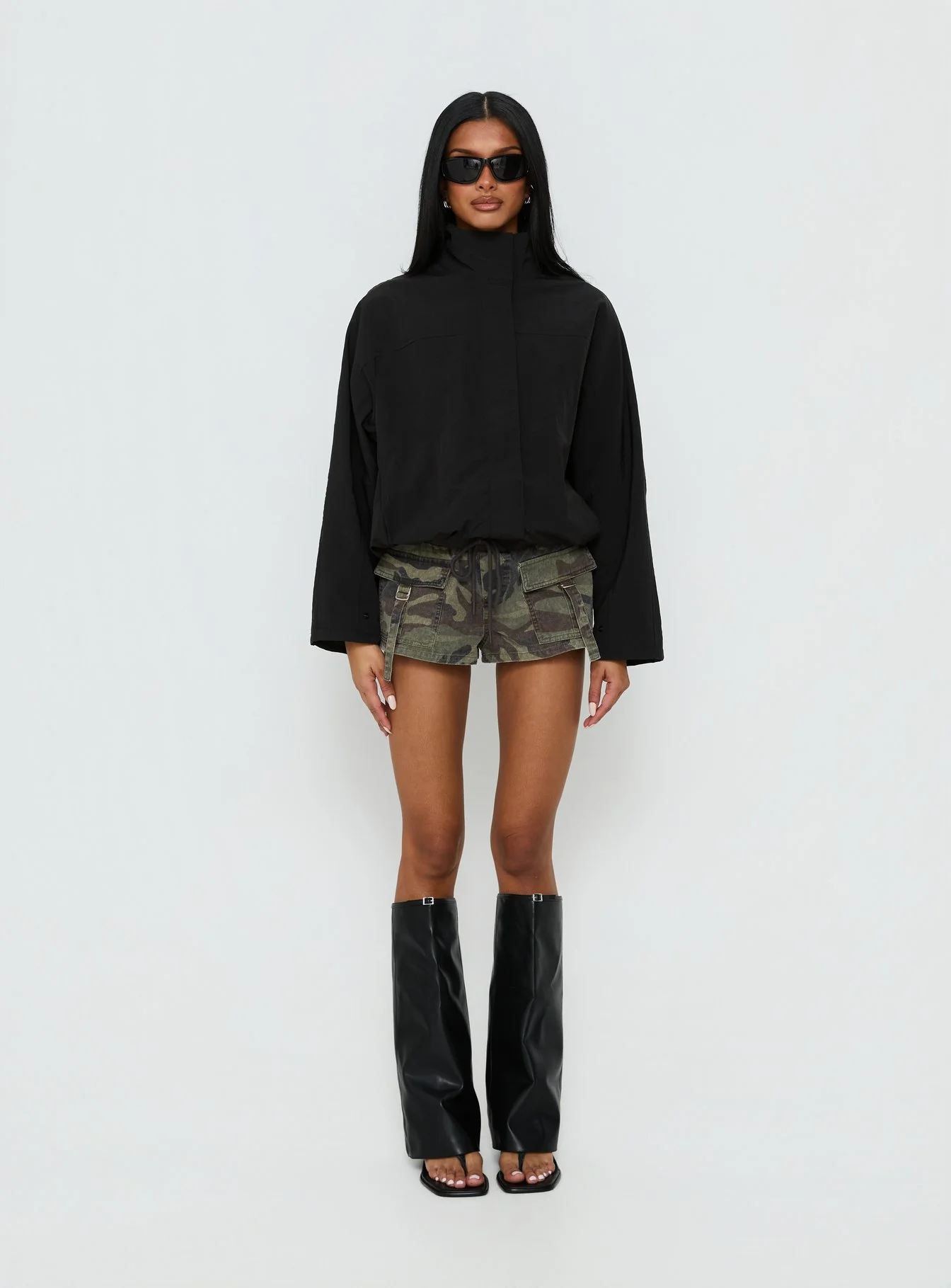 Shoreline Windbreaker Jacket Noir - Image 7