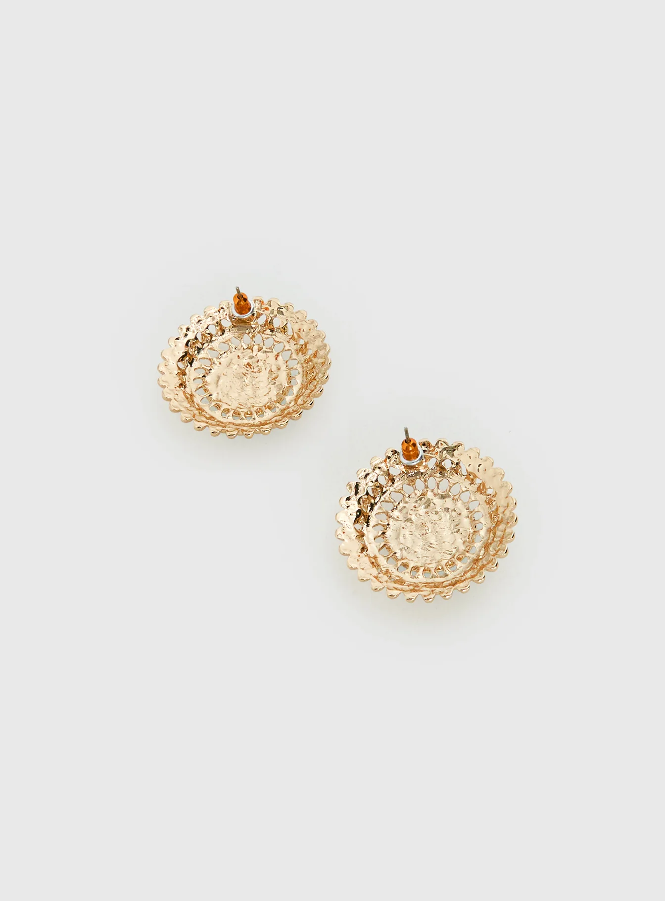 Sipriane Statement Earrings Gold / Turquoise - Image 4