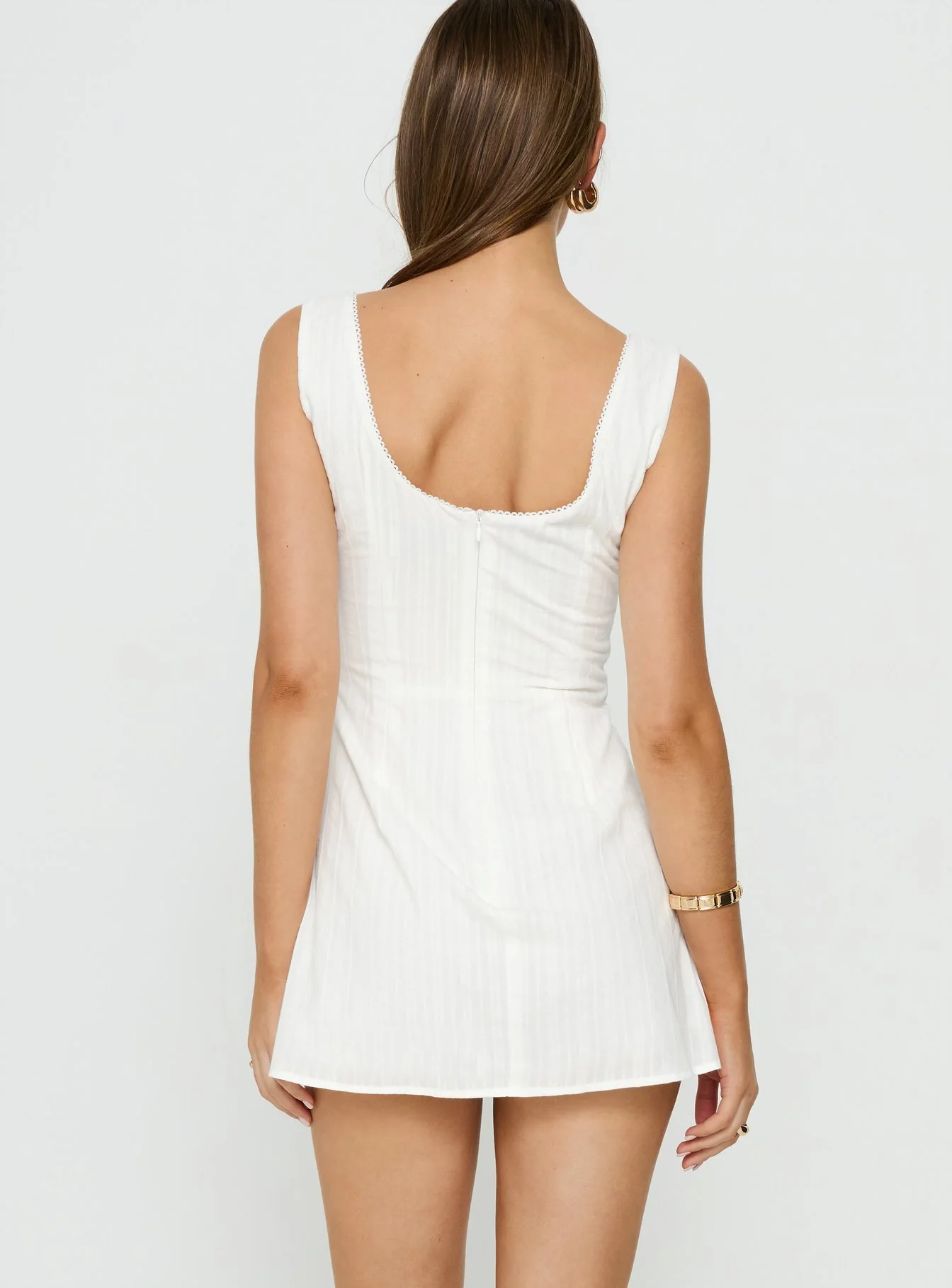 Skaii Square Neck Playsuit White - Image 5