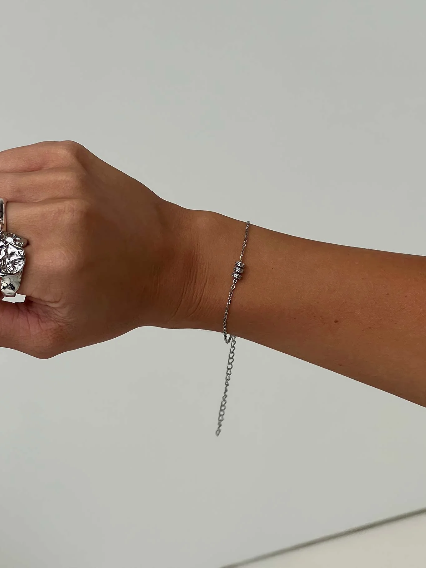 Sky Crush Stainless Steel Bracelet Silver