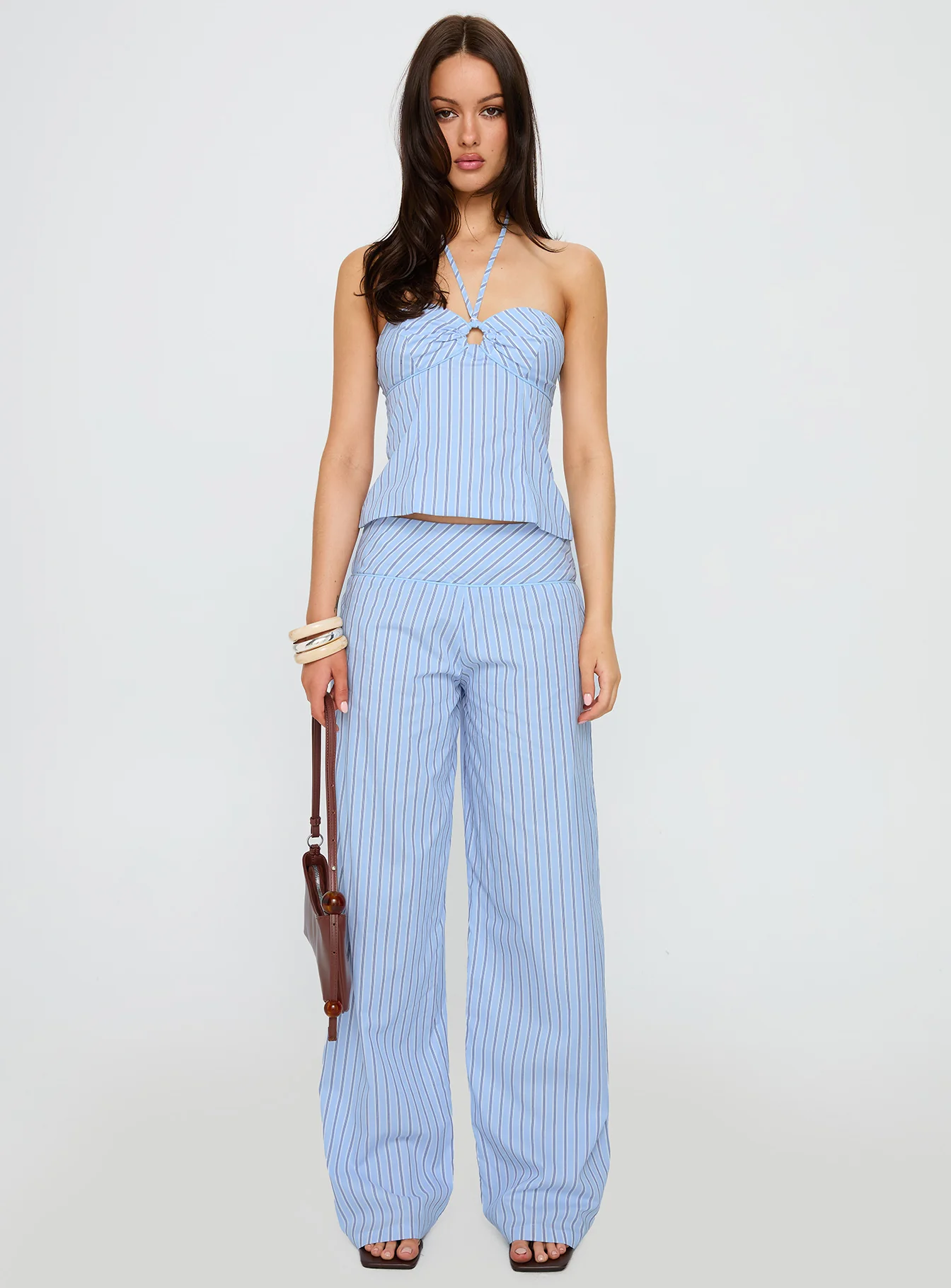Sofea Halter Top Blue Stripe - Image 7