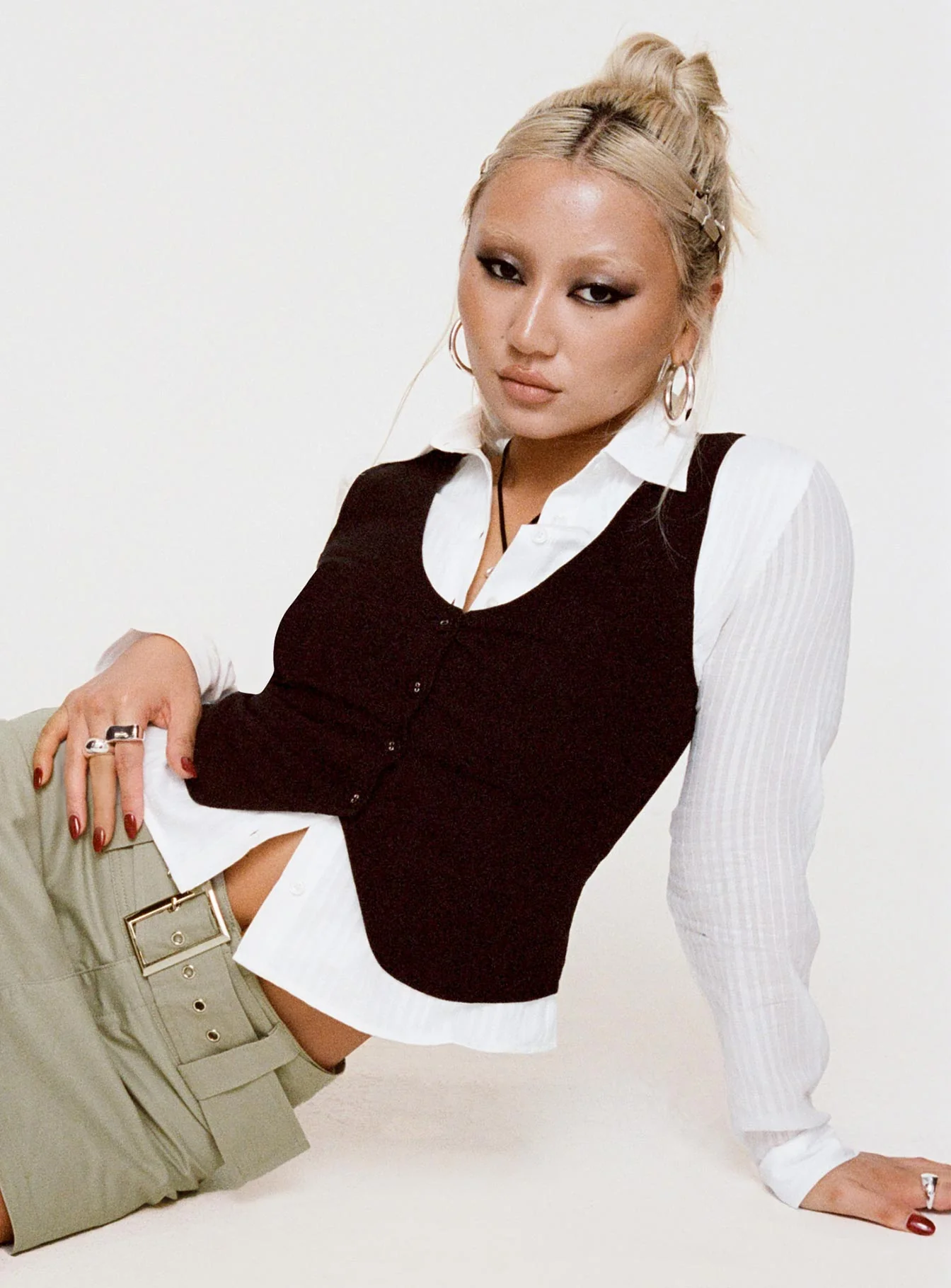 Sofi Vest Top Black - Image 10