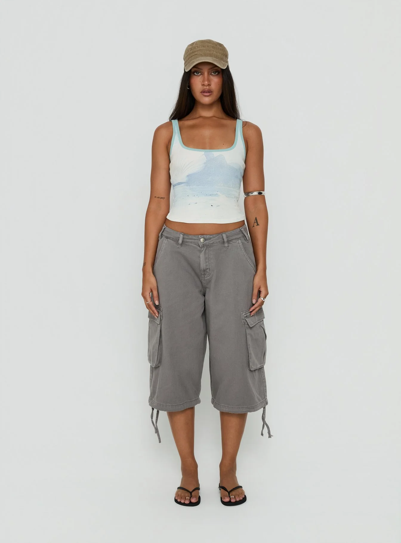 Soft Ember Graphic Tank Top Blue - Image 7