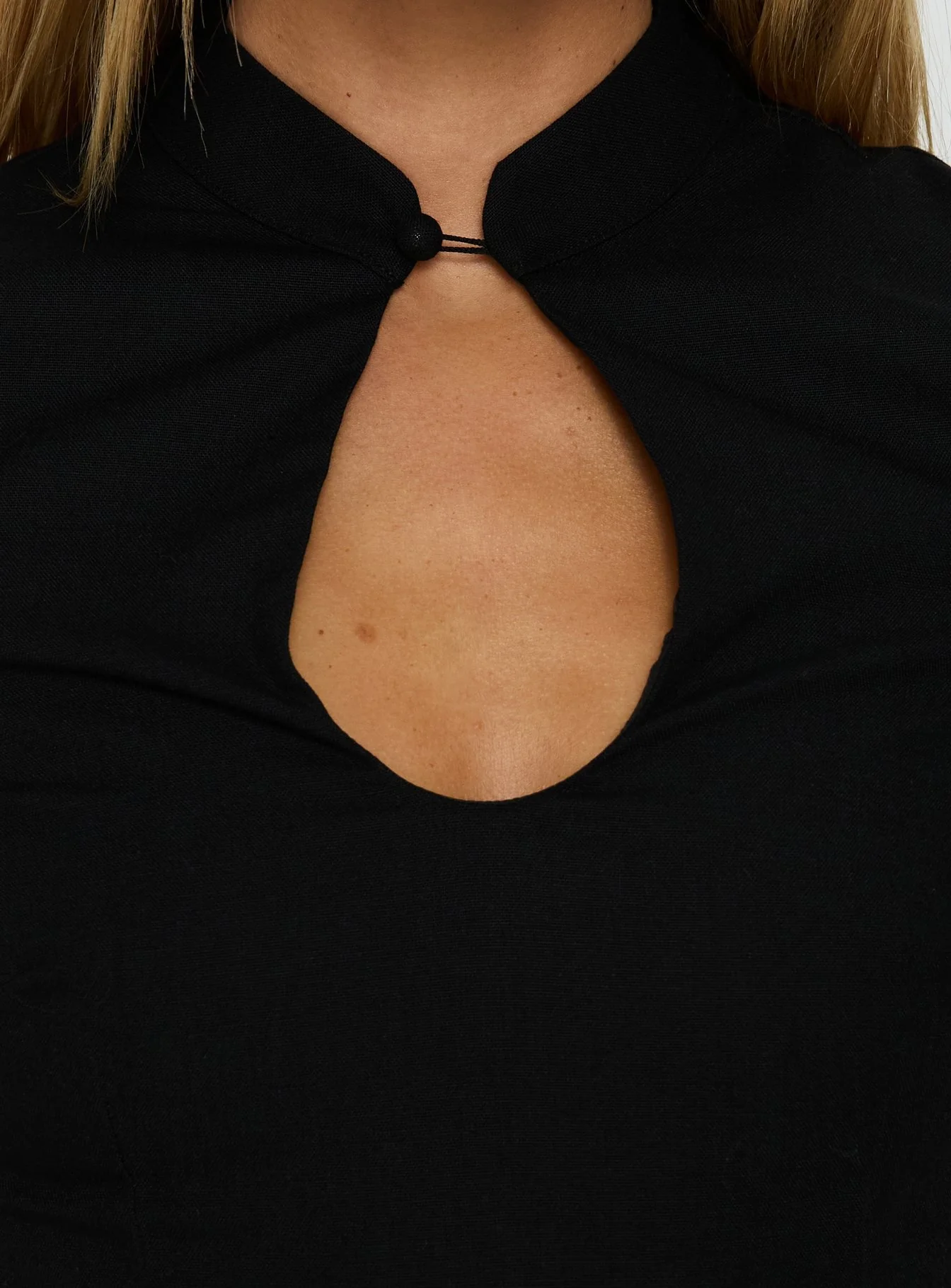 Soft Haze Keyhole Detail Playsuit Black - Image 6